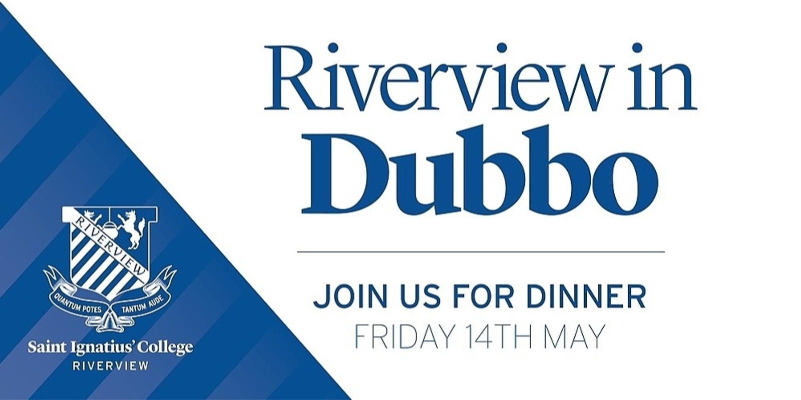 Banner image for Riverview in Dubbo Dinner