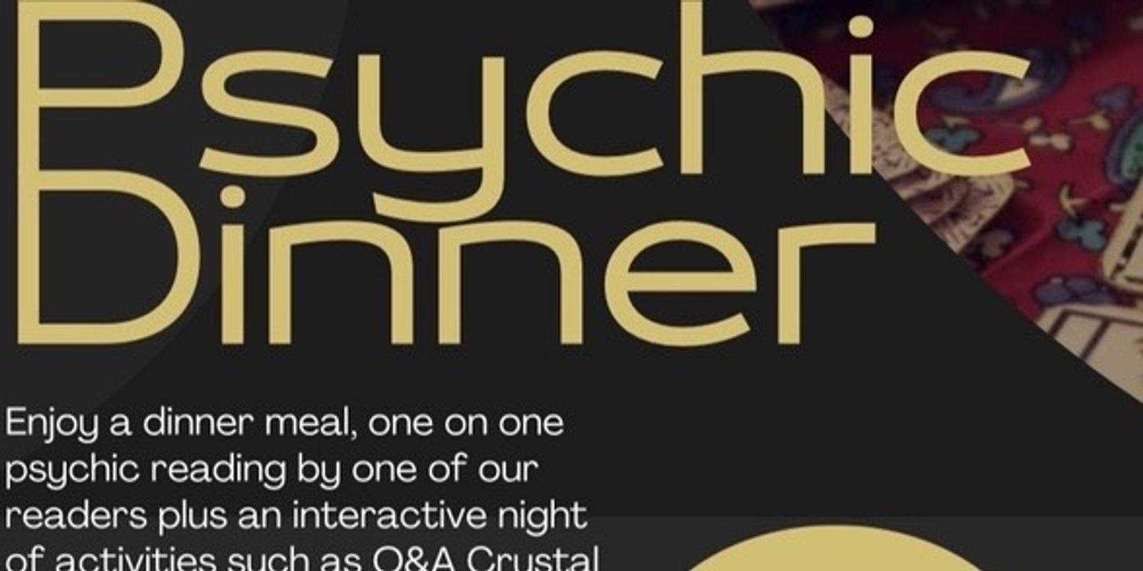 Banner image for Psychic Dinner @Somerville Hotel 21st Jan