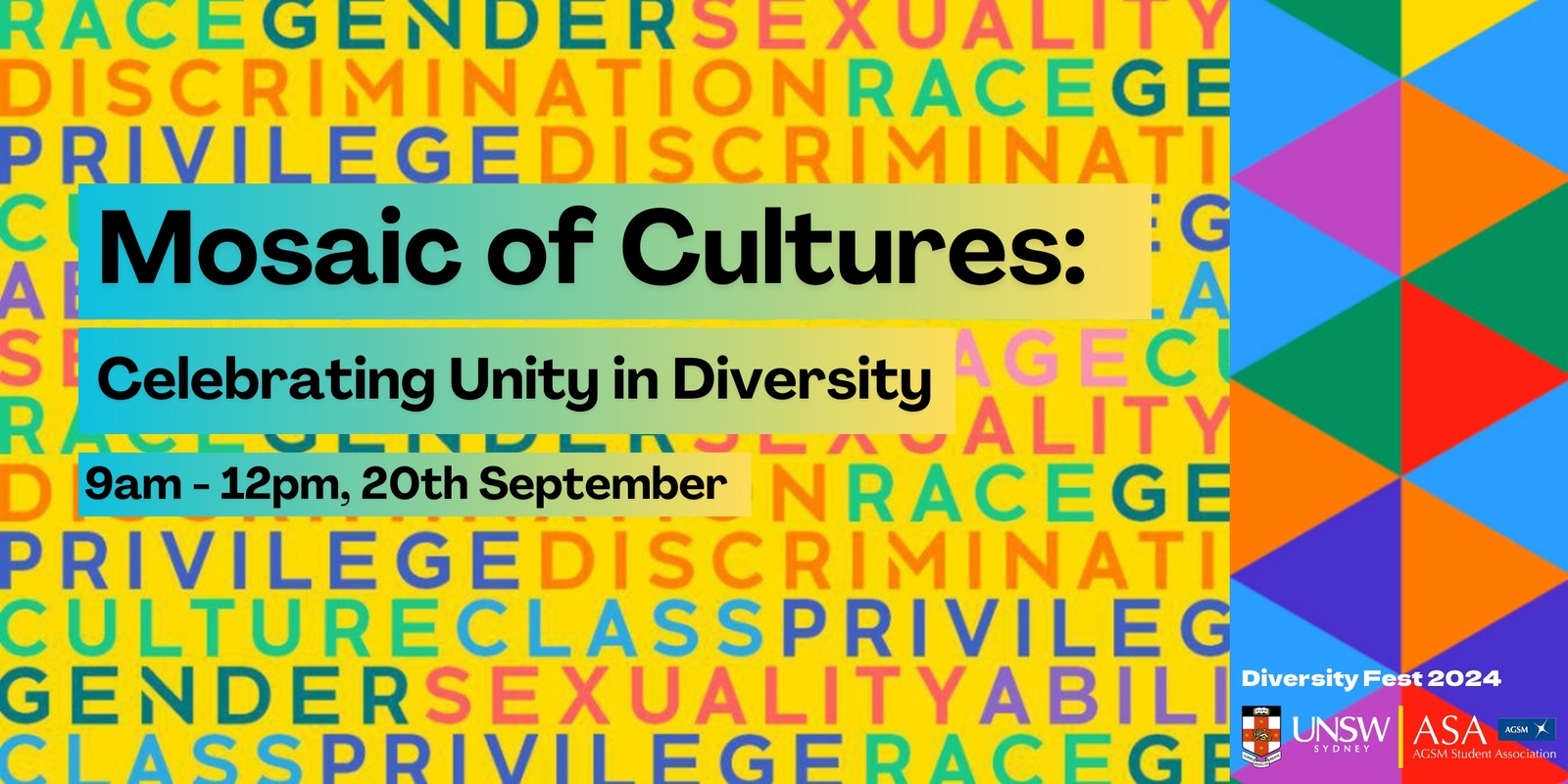 Banner image for Mosaic of Cultures: Celebrating Unity in Diversity 