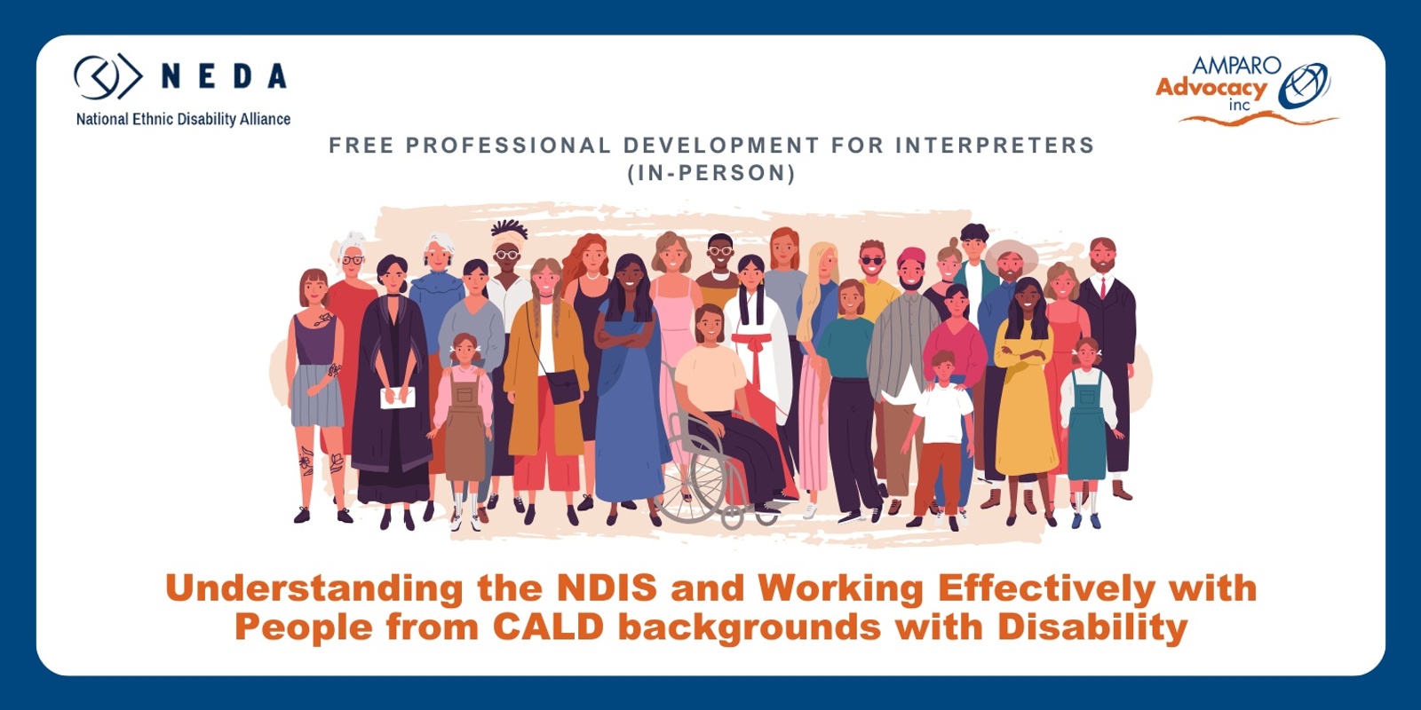 Banner image for Understanding the NDIS and Working Effectively with People from CALD backgrounds with Disability