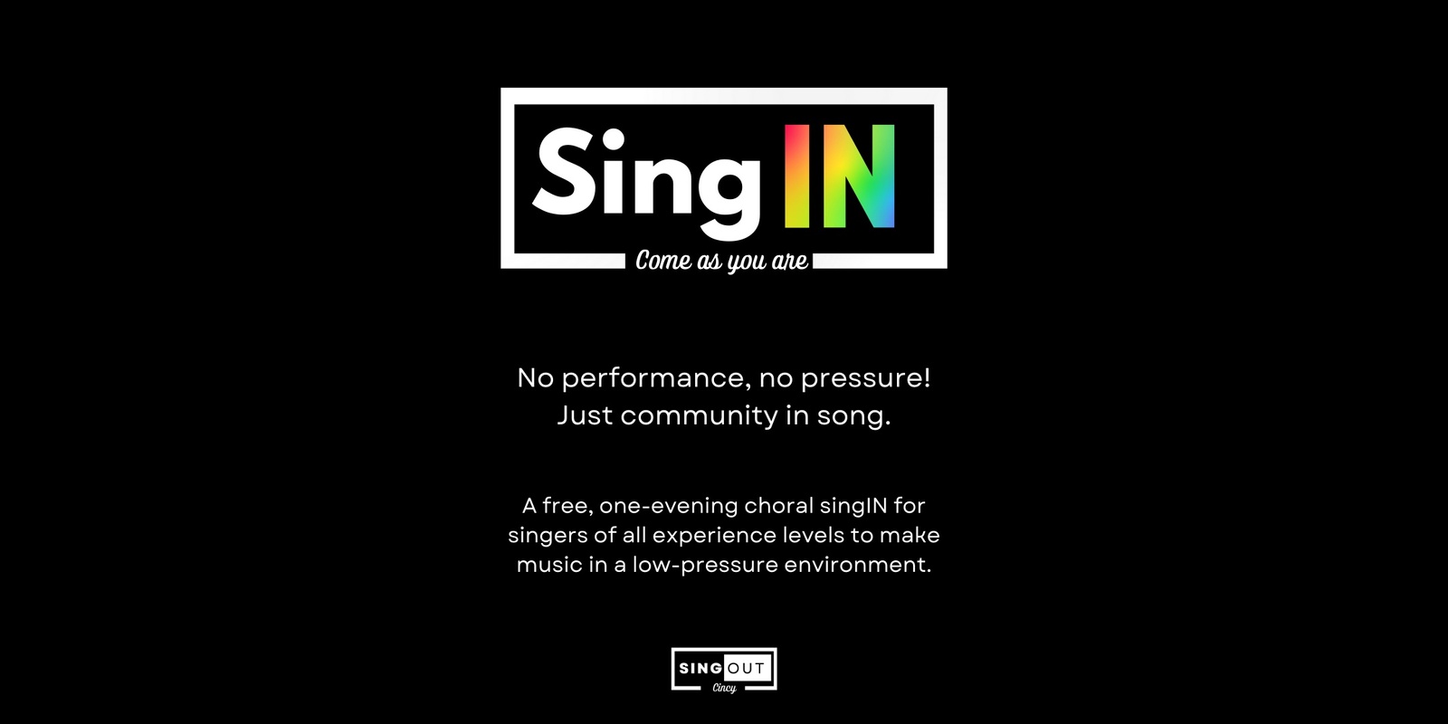 Banner image for SingIN for Community with SingOUT Cincy