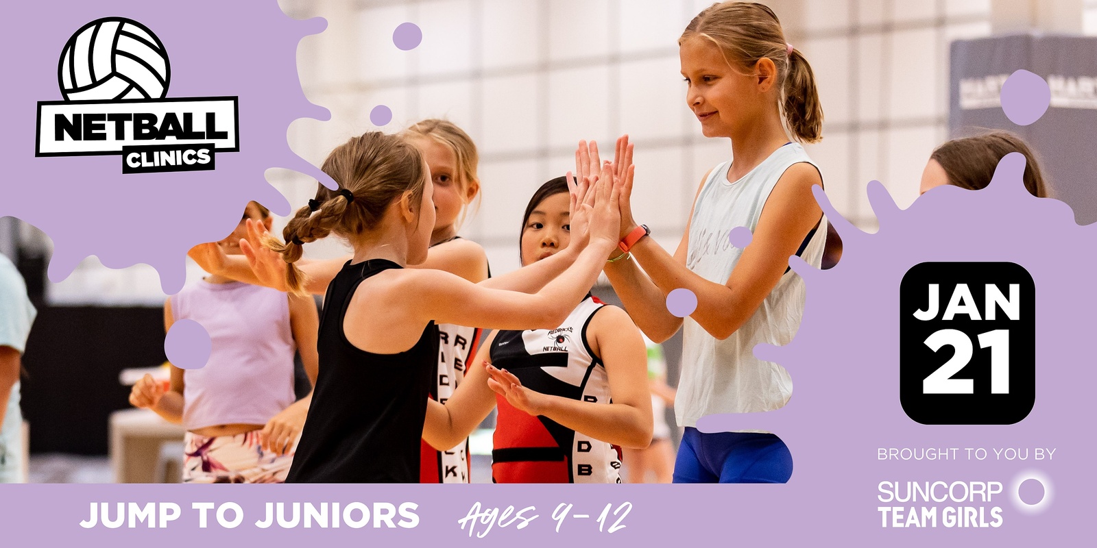 Banner image for JUMP TO JUNIORS CLINIC (21 JAN) - NISSAN ARENA - AGES 9 - 12