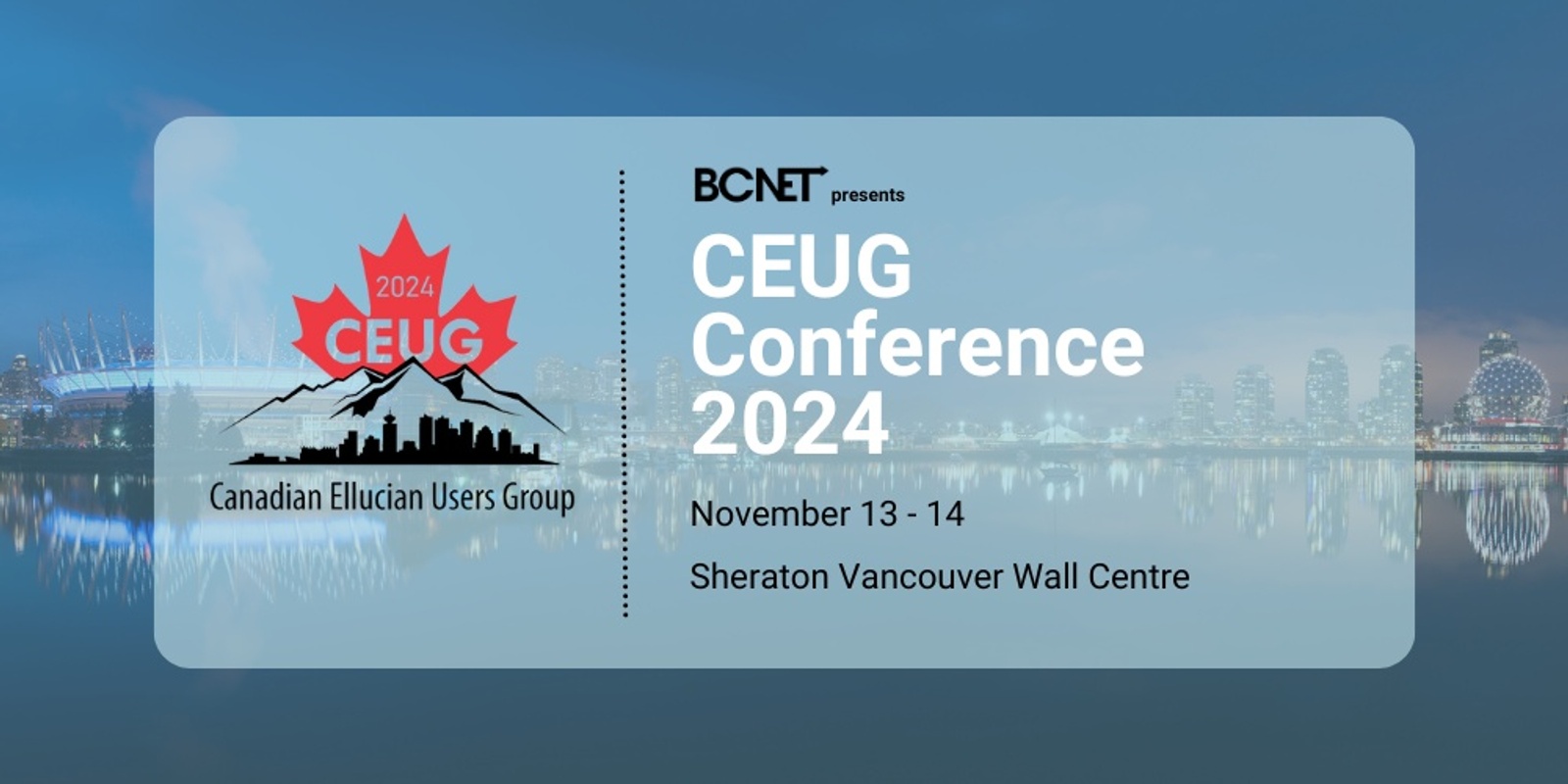 Banner image for CEUG Conference 2024
