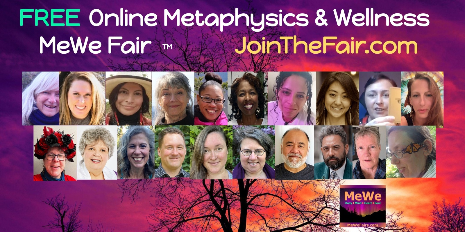 Banner image for Free Online Metaphysics & Wellness MeWe Fair with 10+ Practitioners 1-11-25