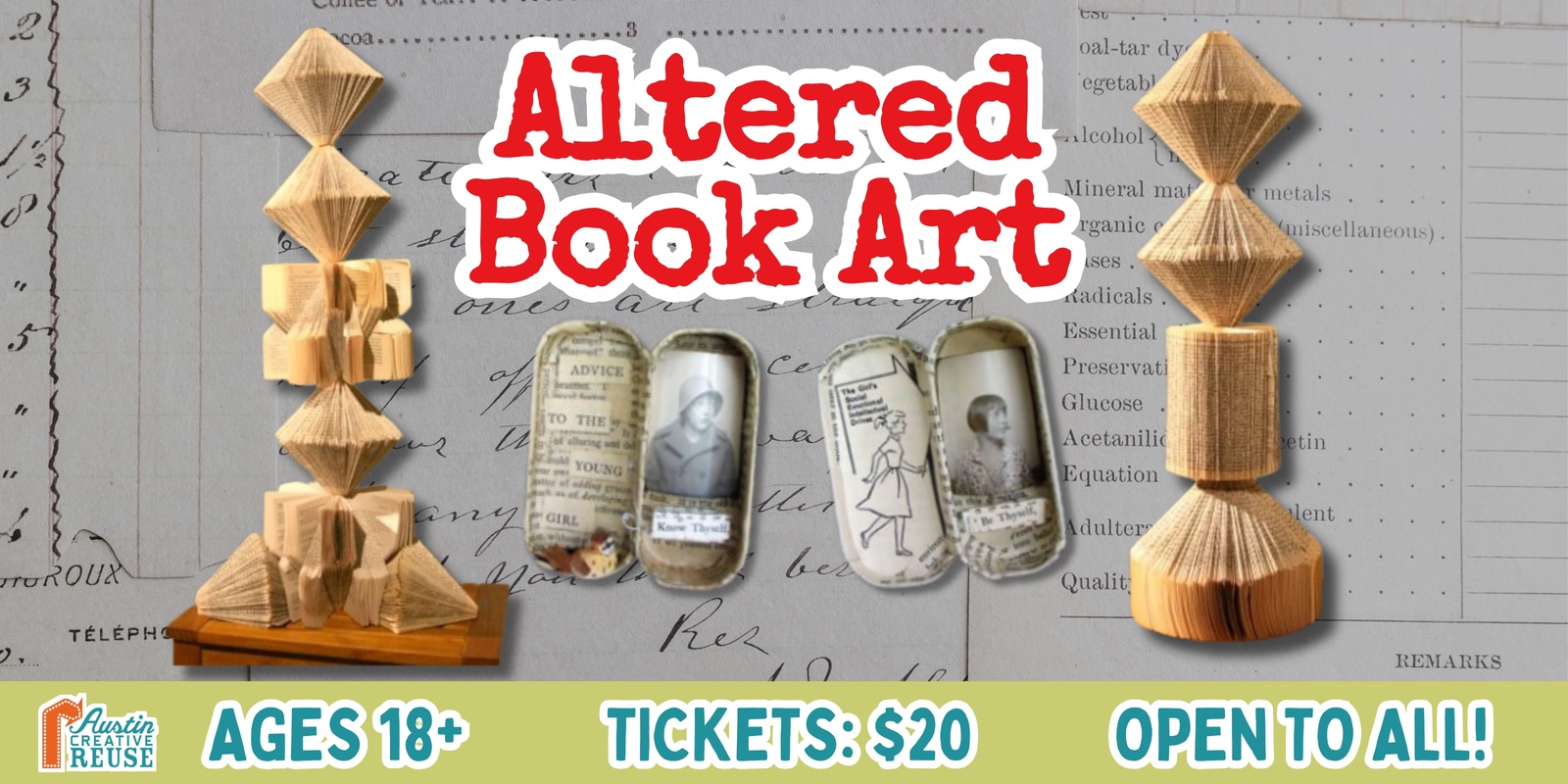 Banner image for Altered Book Art Workshop