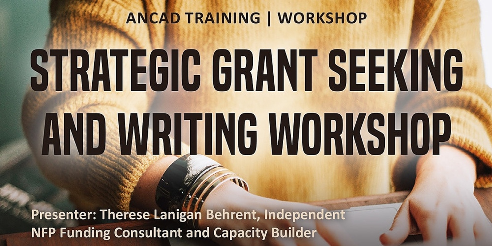 Strategic grant seeking and writing workshop