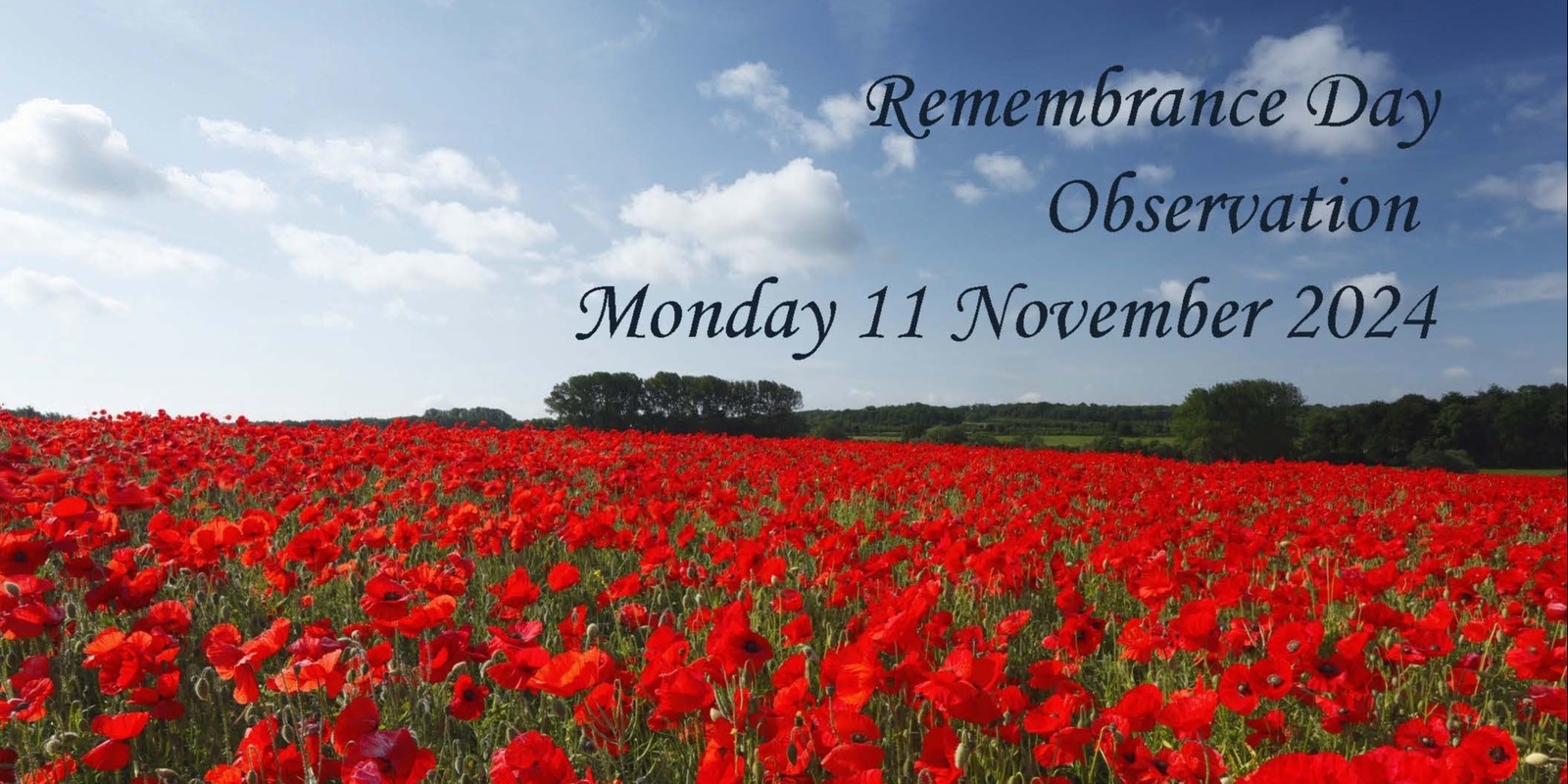 Banner image for Remembrance Day Service and Lunch 2024