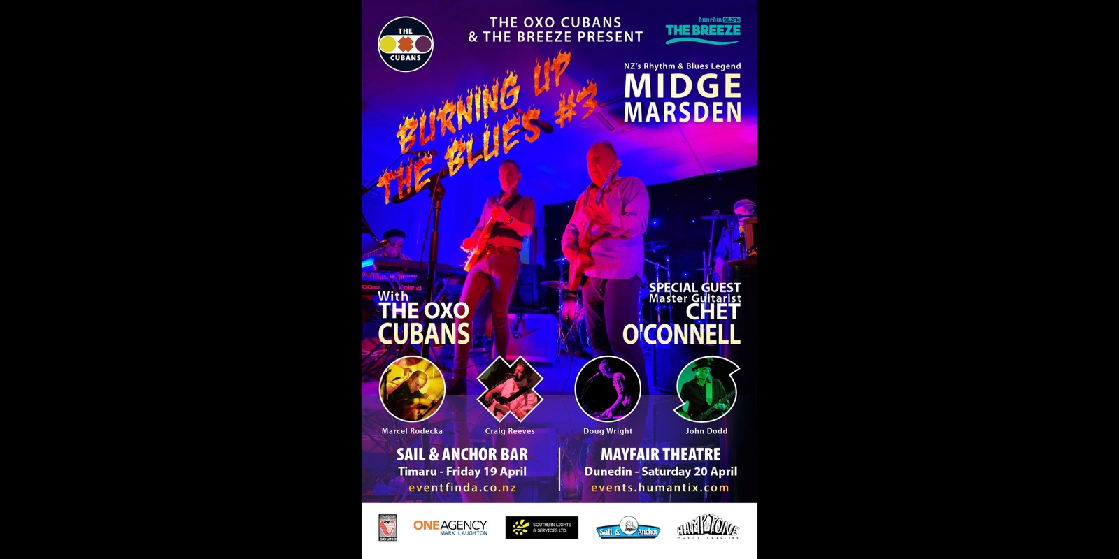 Banner image for MIDGE MARSDEN, THE OXO CUBANS & CHET O'CONNELL .. "BURNING UP THE BLUES #3"  