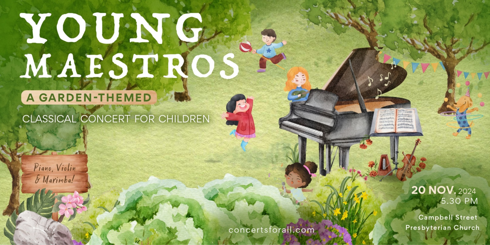 Banner image for Young Maestros in Balmain: Garden-Themed Classical Concert for Children