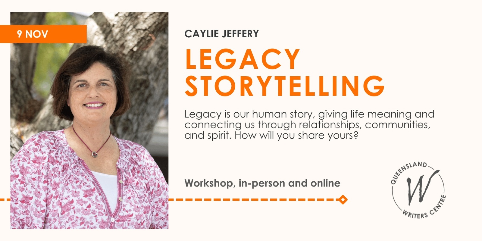 Banner image for Legacy Storytelling with Caylie Jeffery