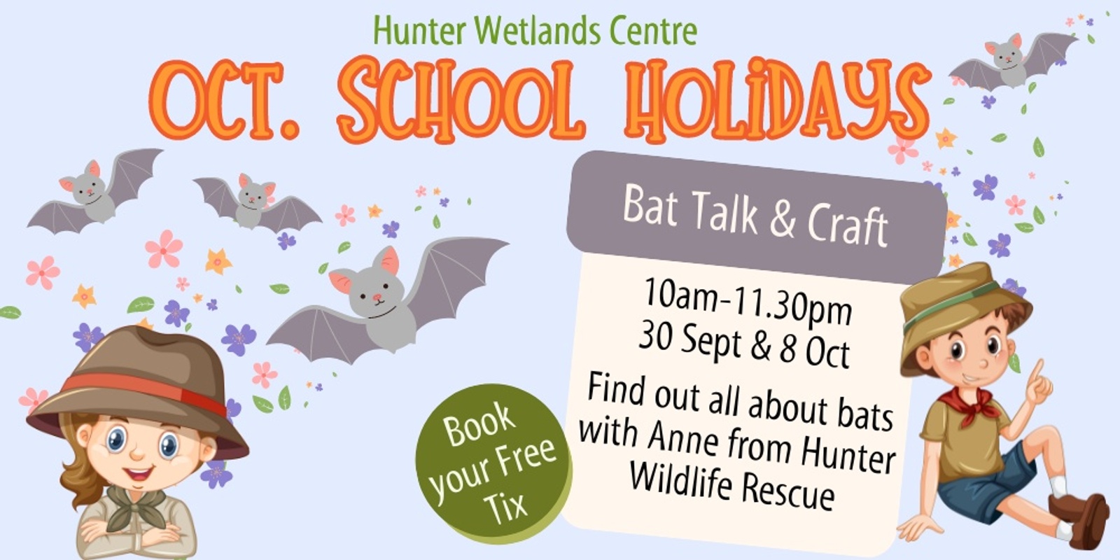 Banner image for October School Holiday Bat Talk