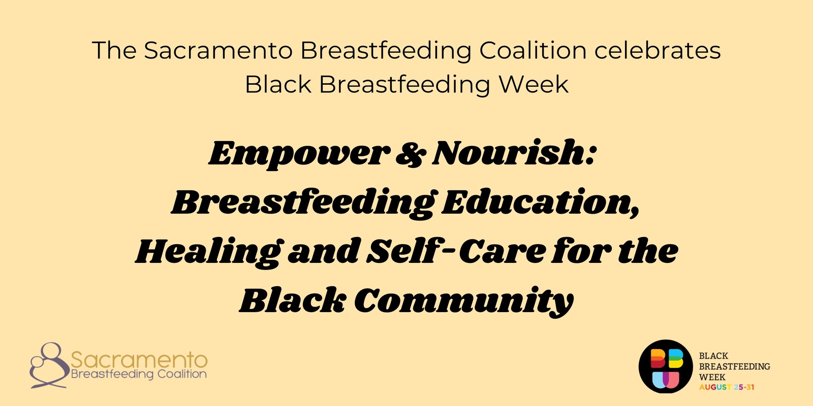 Banner image for Empower & Nourish: Breastfeeding Education, Healing and Self-Care for the Black Community