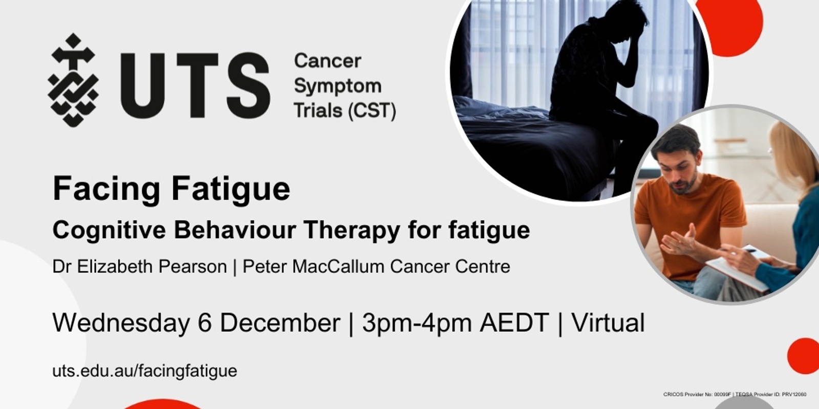 Banner image for Facing Fatigue | Cognitive Behavioural Therapy for cancer related fatigue