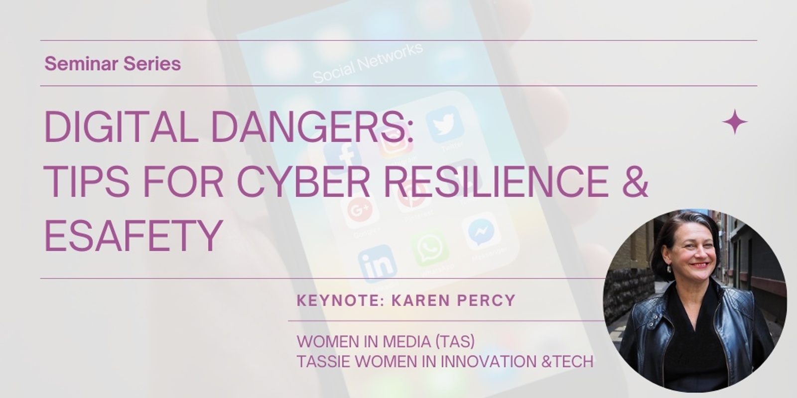 Banner image for Digital Dangers: Tips for cyber resilience & e-safety