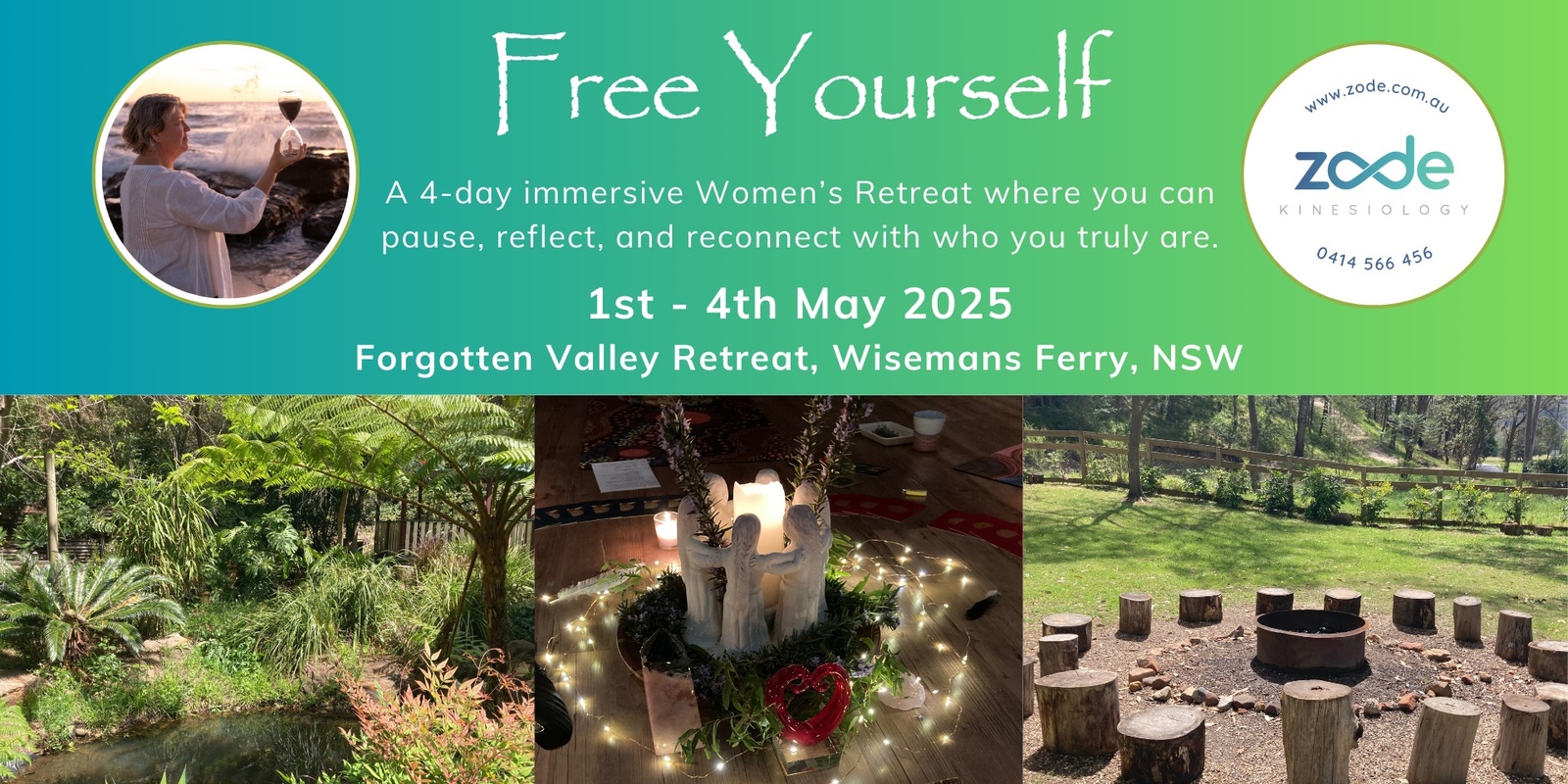 Banner image for Free Yourself ~ A 4-day women's retreat to land, align, express and connect