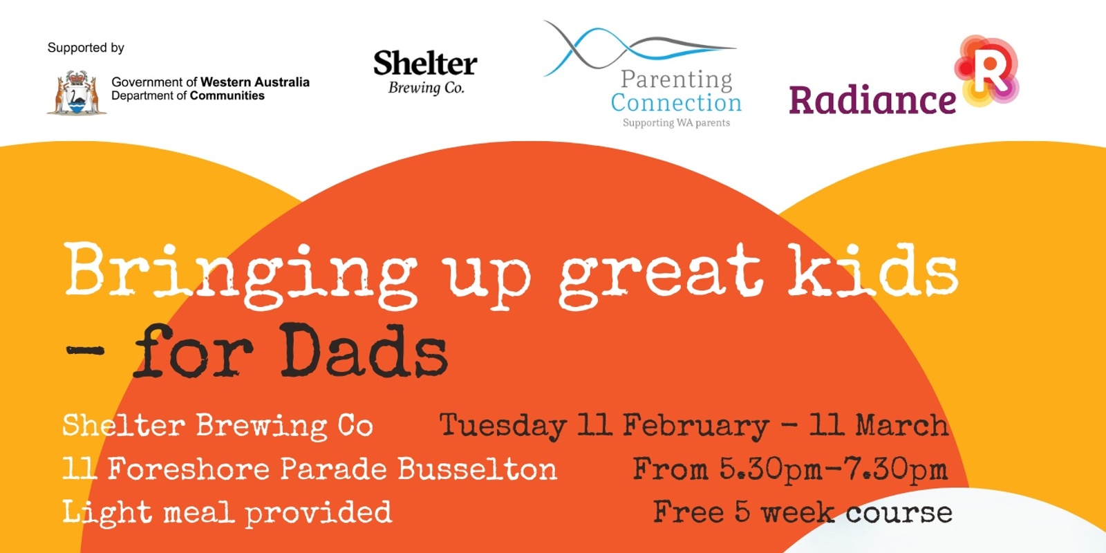 Banner image for Bringing Up Great Kids For Dads ~ First 1000 Days (Term 1, 2025)