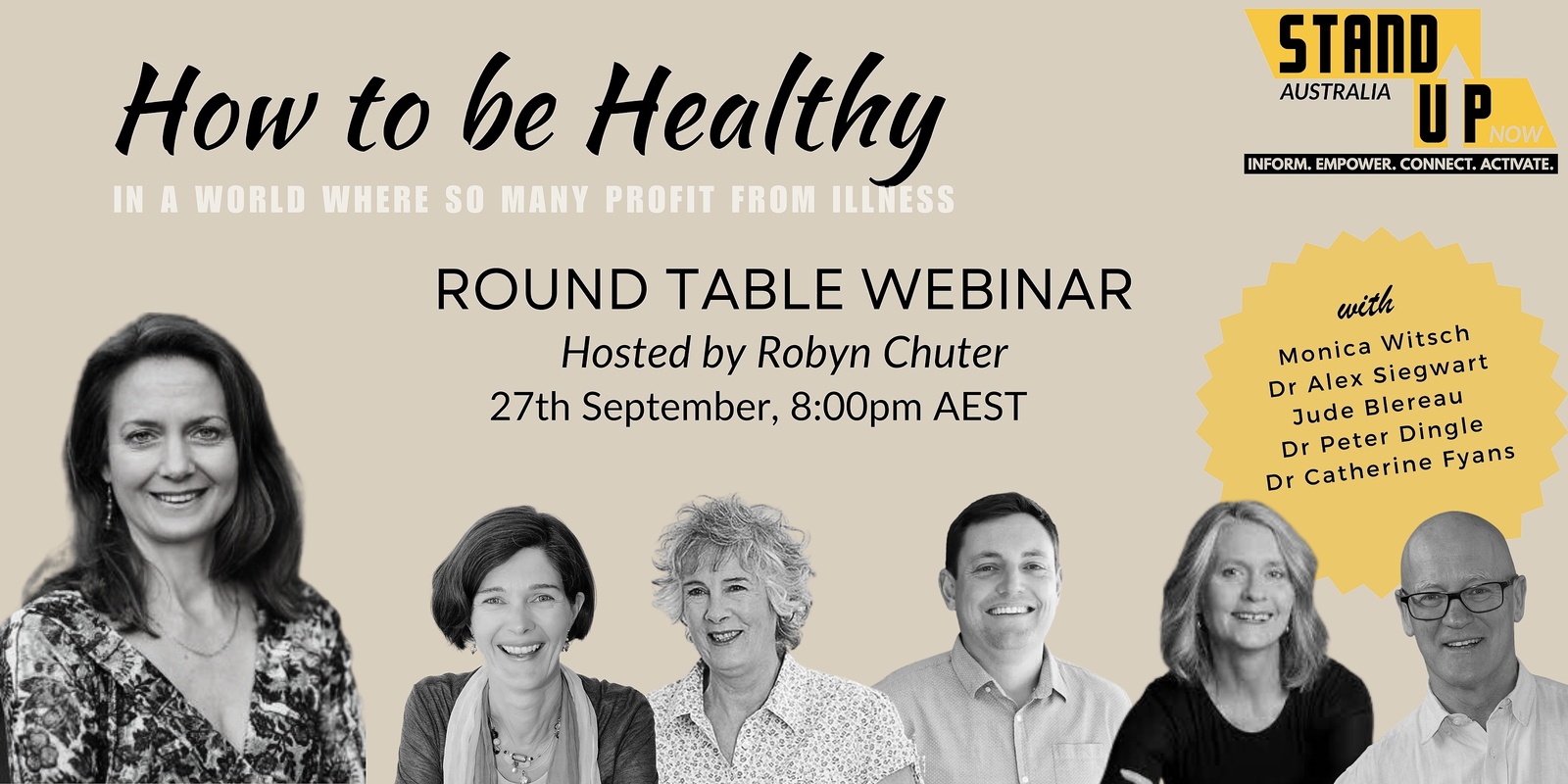 Banner image for How to Be Healthy in A World Where So Many Profit From Illness - ROUND TABLE