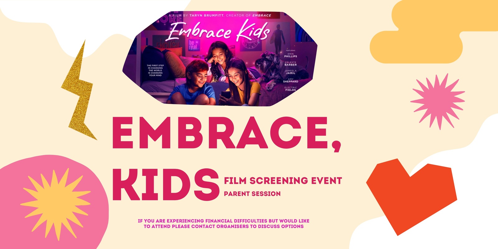 Banner image for Embrace, Kids Film - Screening for Parents, Bunbury