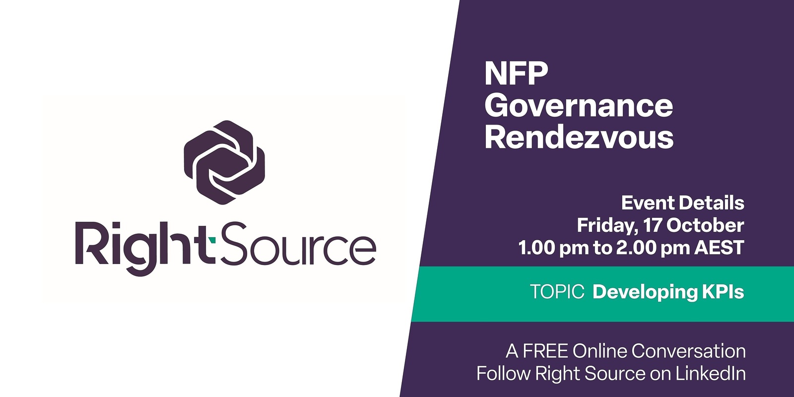 Banner image for NFP Governance Rendezvous October: Developing KPIs