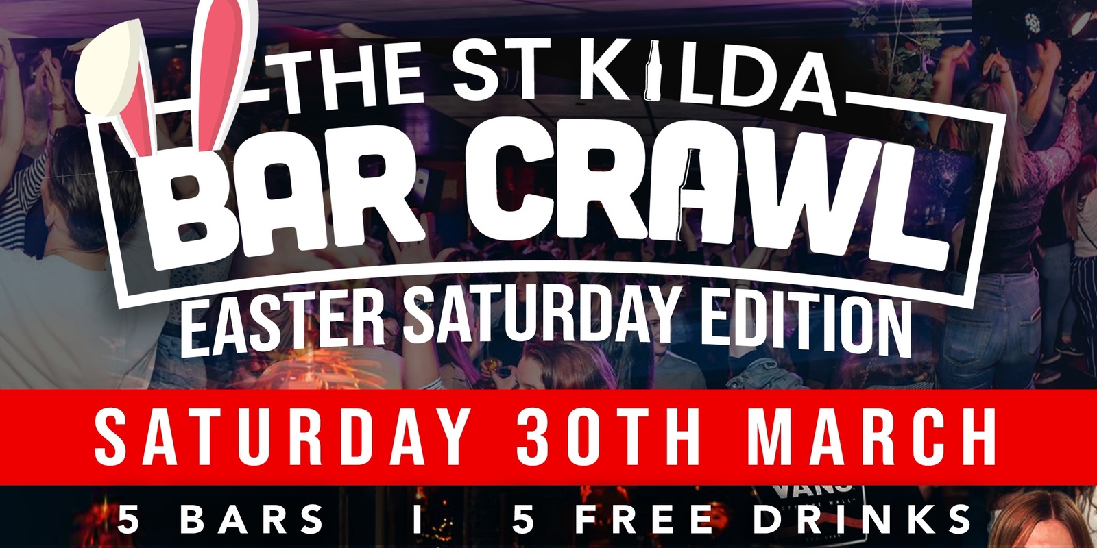 Banner image for The St Kilda Bar Crawl - Easter Saturday Edition
