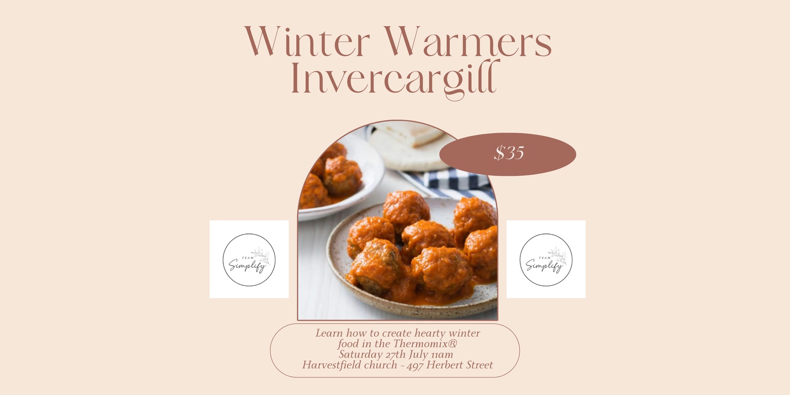 Banner image for Invercargill Winter Warmer Class - Thermomix