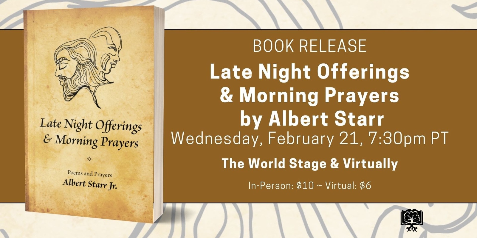 Banner image for Book Release: Late Night Offerings & Morning Prayers by Albert Starr