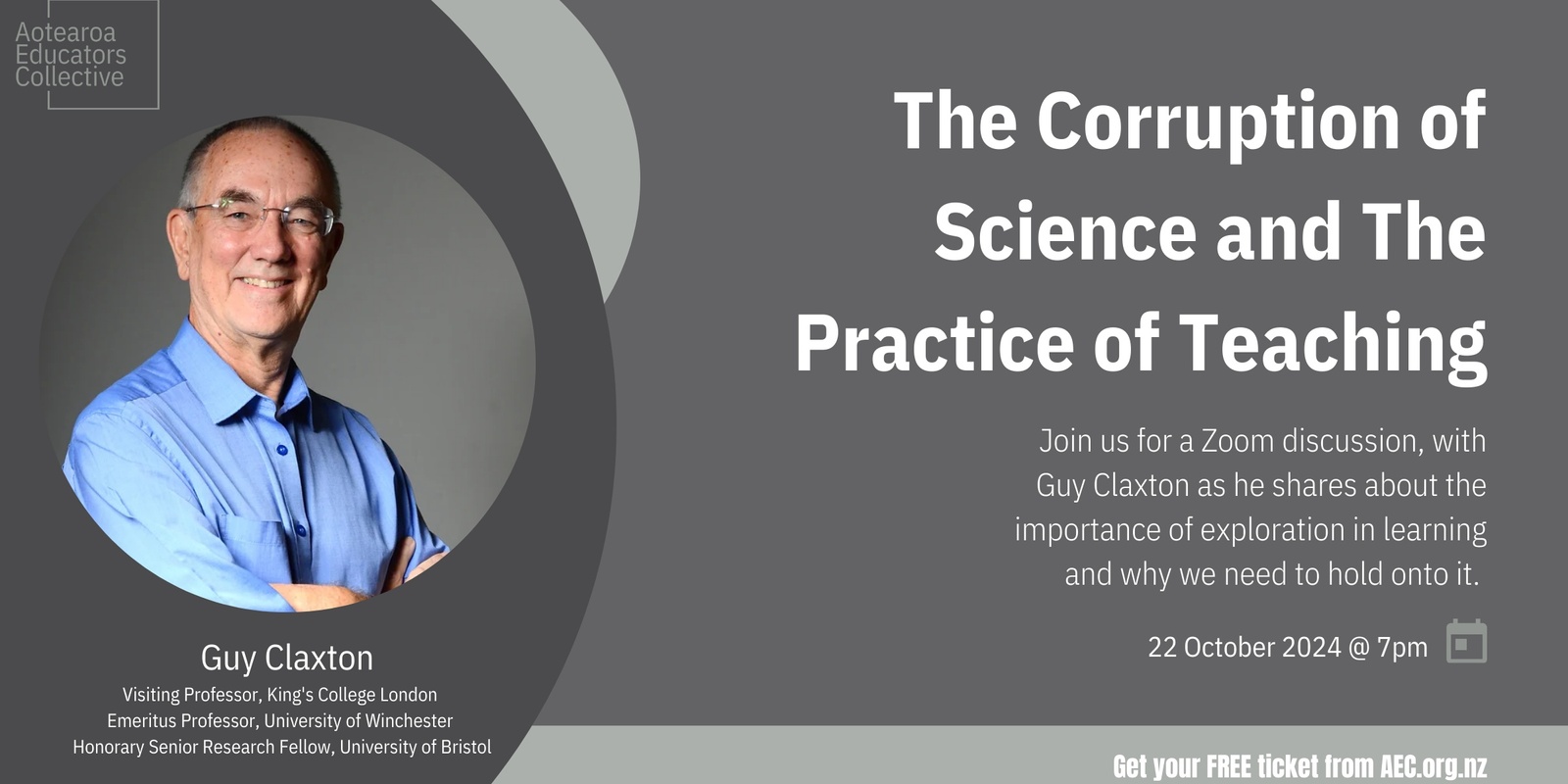 Banner image for The Corruption of Science and The Practice of Teaching with Guy Claxton