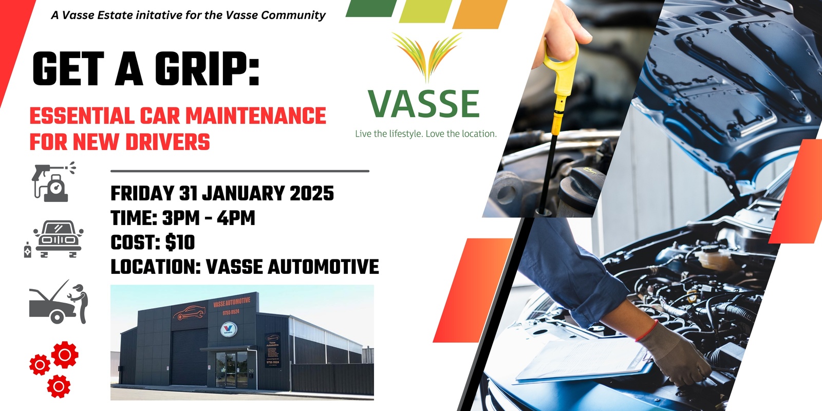 Banner image for JANUARY Get a Grip: Essential Car Maintenance for New Drivers in Vasse