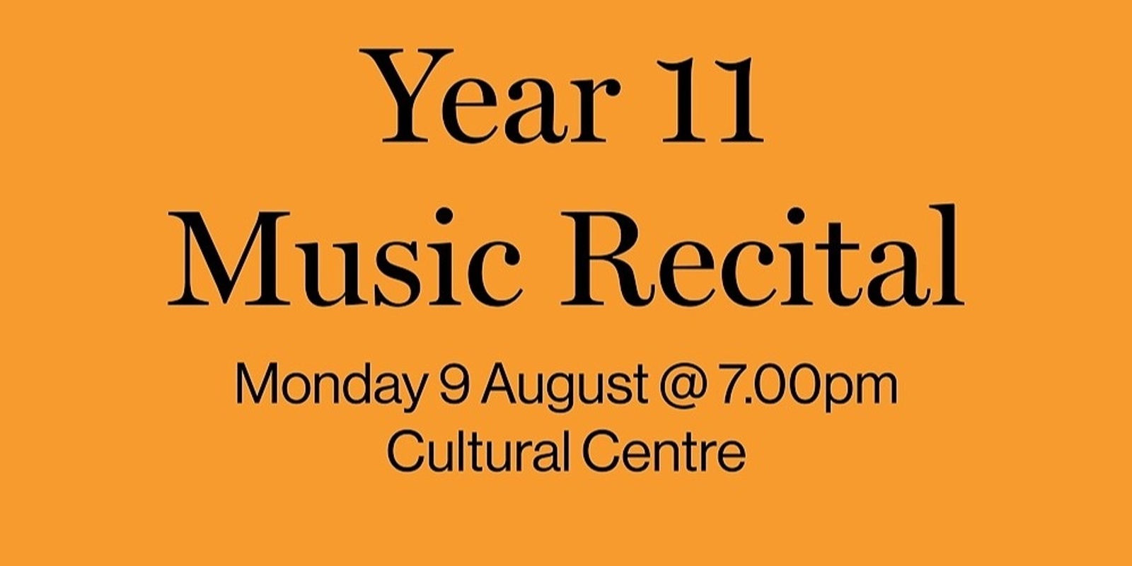 Banner image for Year 11 Music Recital