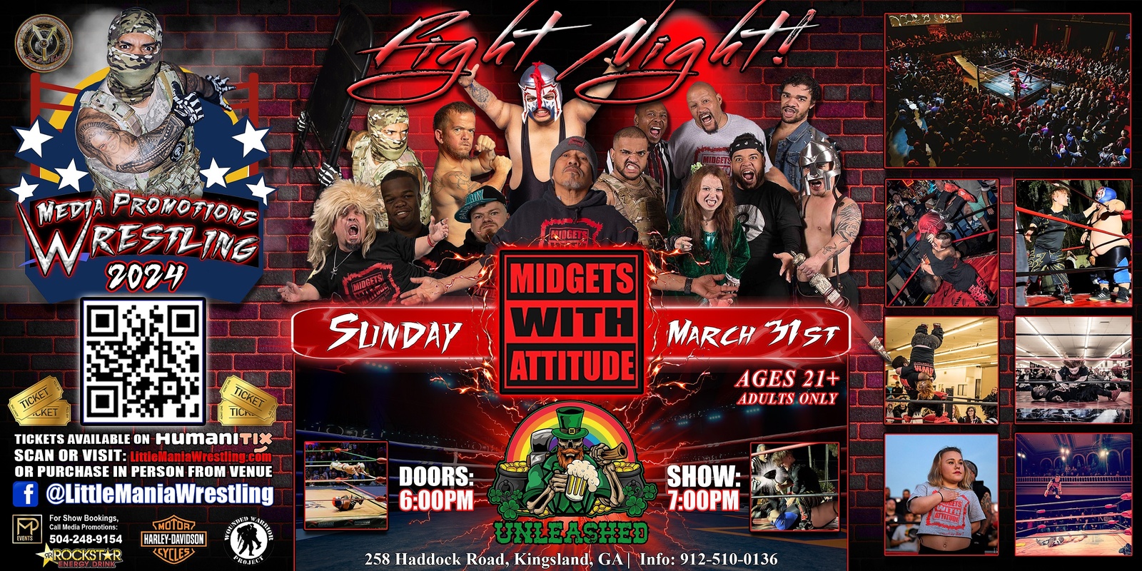 Banner image for Kingsland, GA - Round #3! Midgets With Attitude: Little Mania Rips Through the Ring!