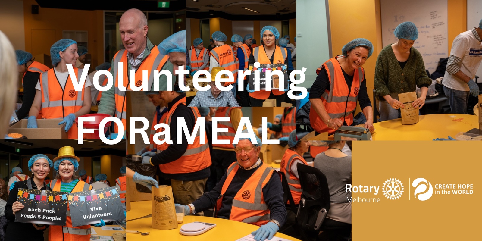 Banner image for Rotary Melbourne 3 Apr FORaMeal Volunteering