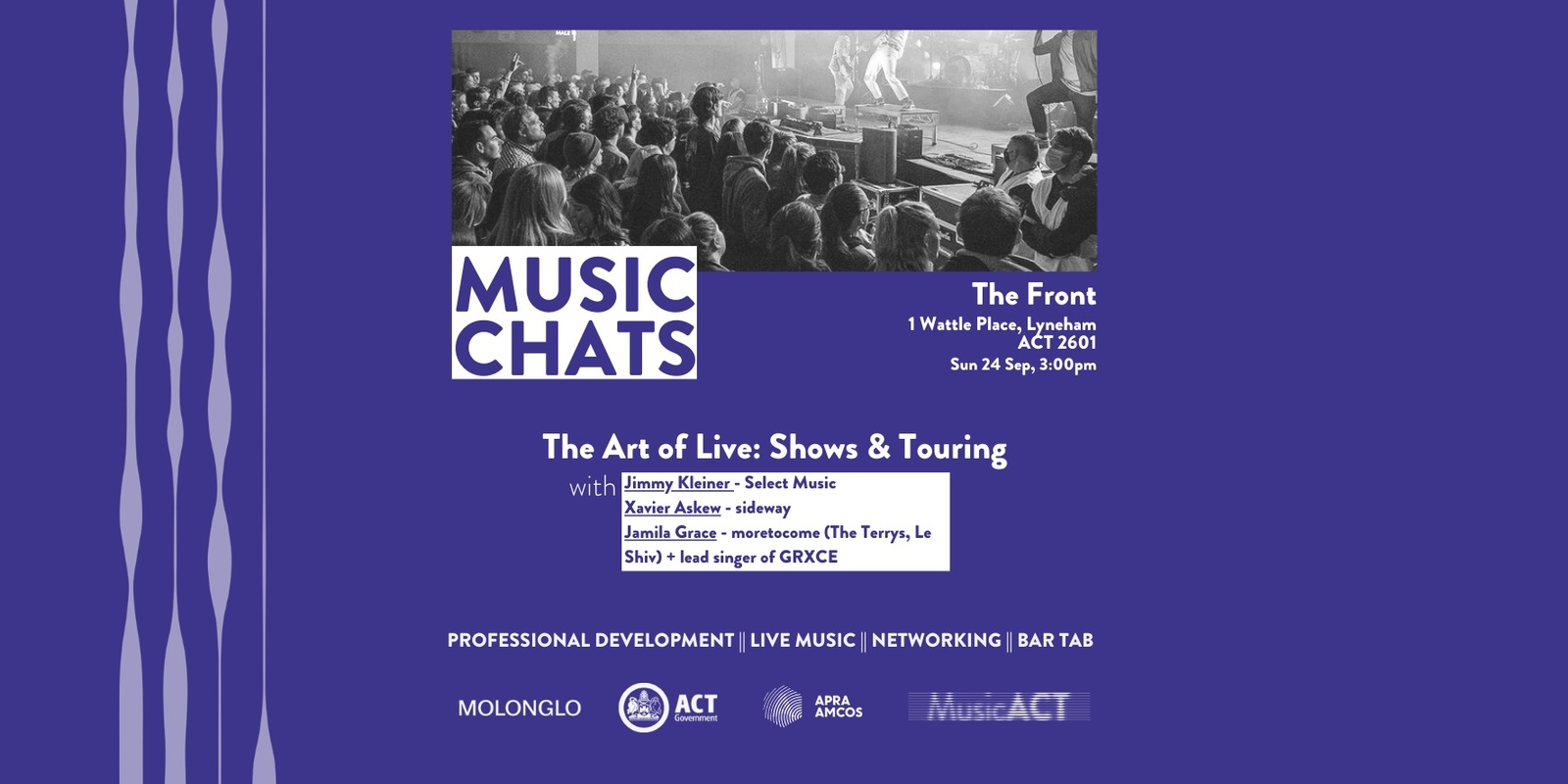 Banner image for Music Chats: The Art of Live | Shows and Touring