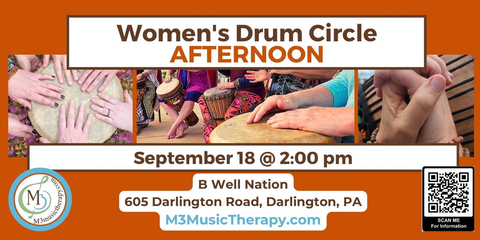 Banner image for Womens' Drum Circle - Sept (Afternoon)