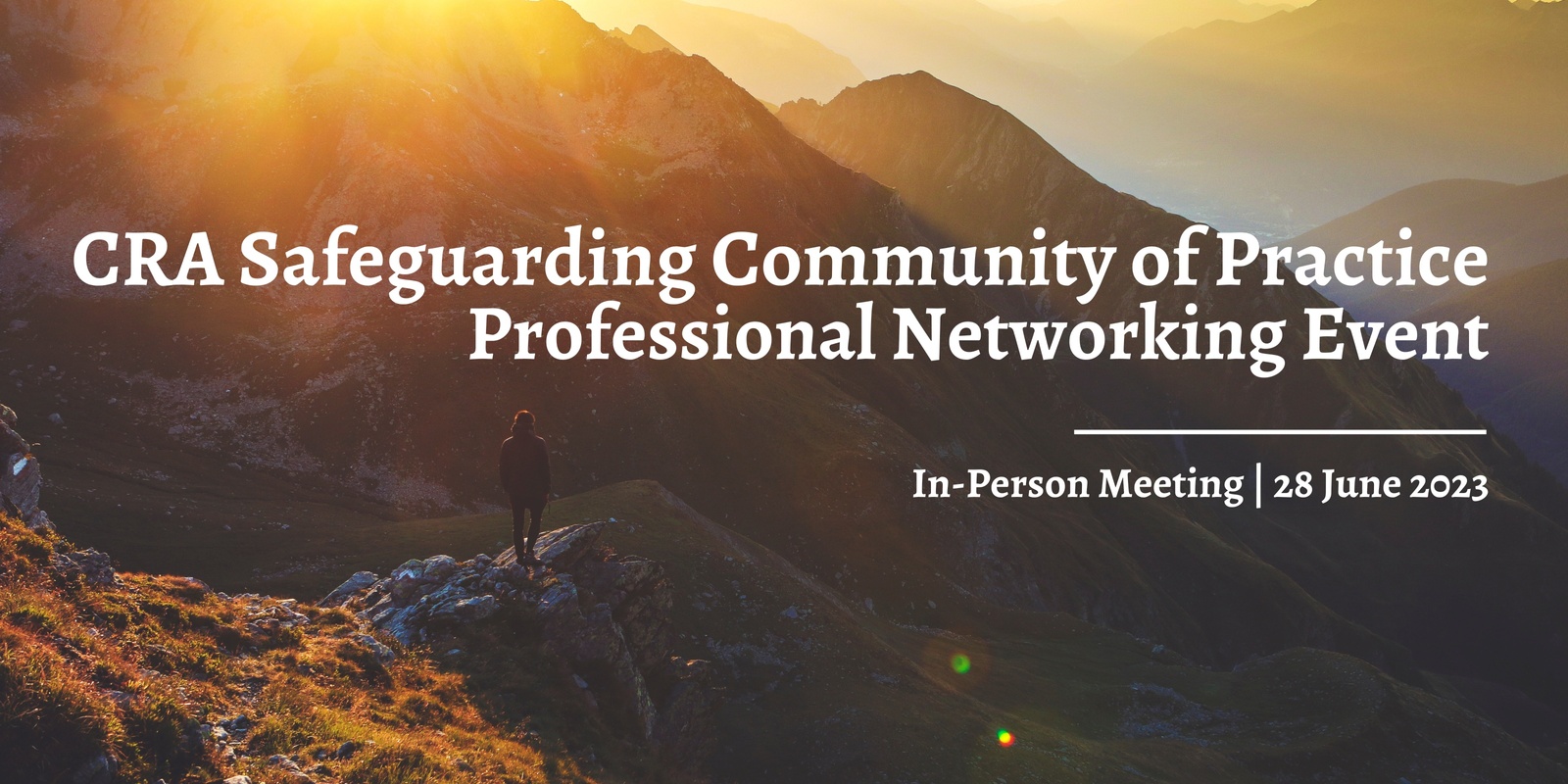Banner image for Safeguarding Community of Practice - Professional Networking Event