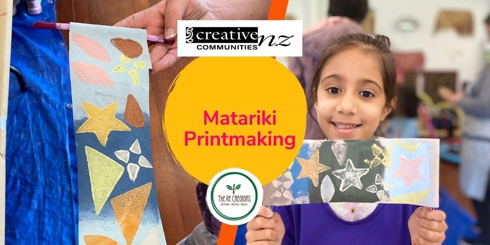 Banner image for Matariki Printmaking, Mangere East Library, Thursday 18th July, 10am - 12pm