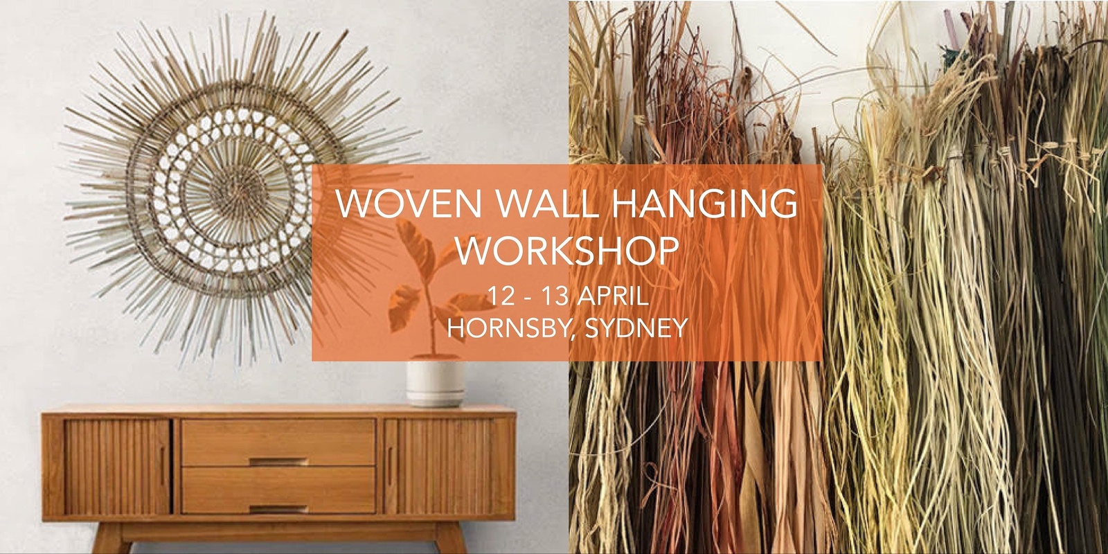 Banner image for Learn to Weave! Make a wall hanging with foraged fibres