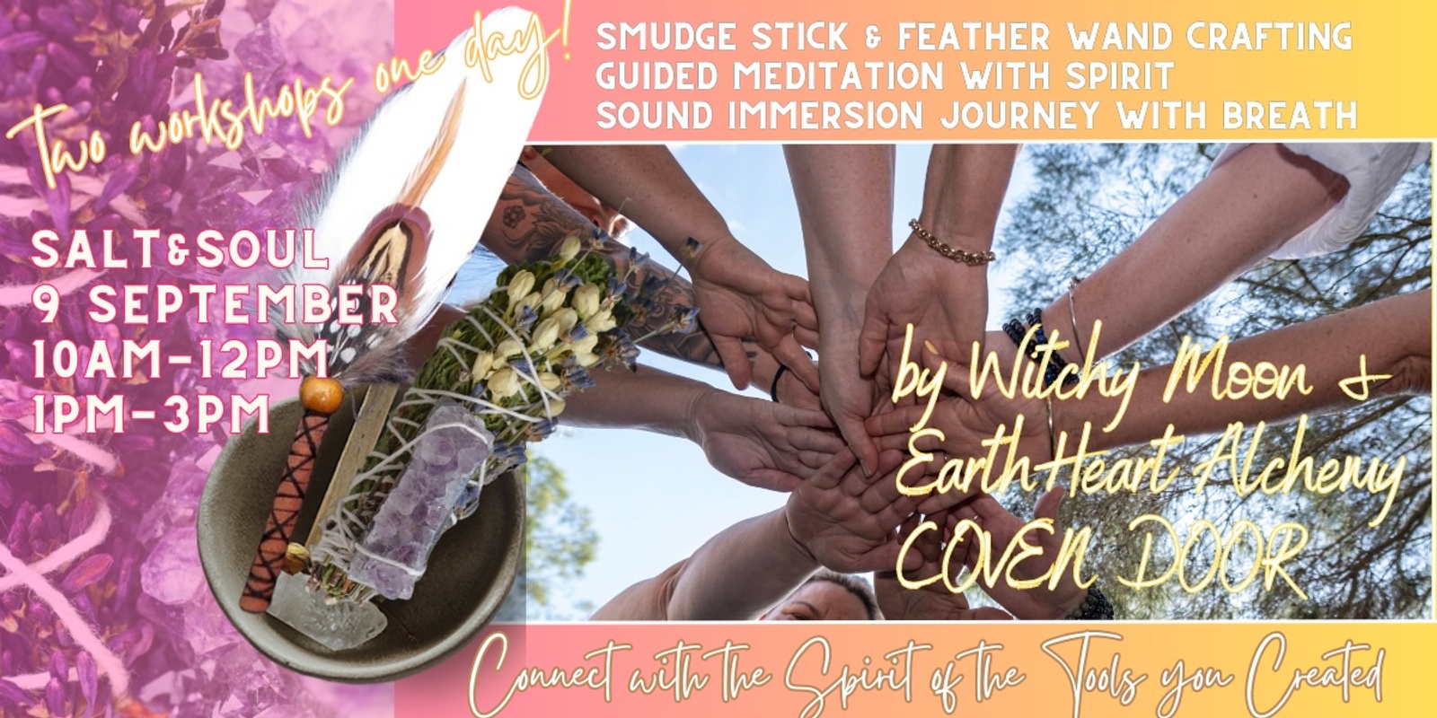 Banner image for Smudge Stick & Feather Wand Crafting with Spirit - COVEN DOOR GATHERINGS