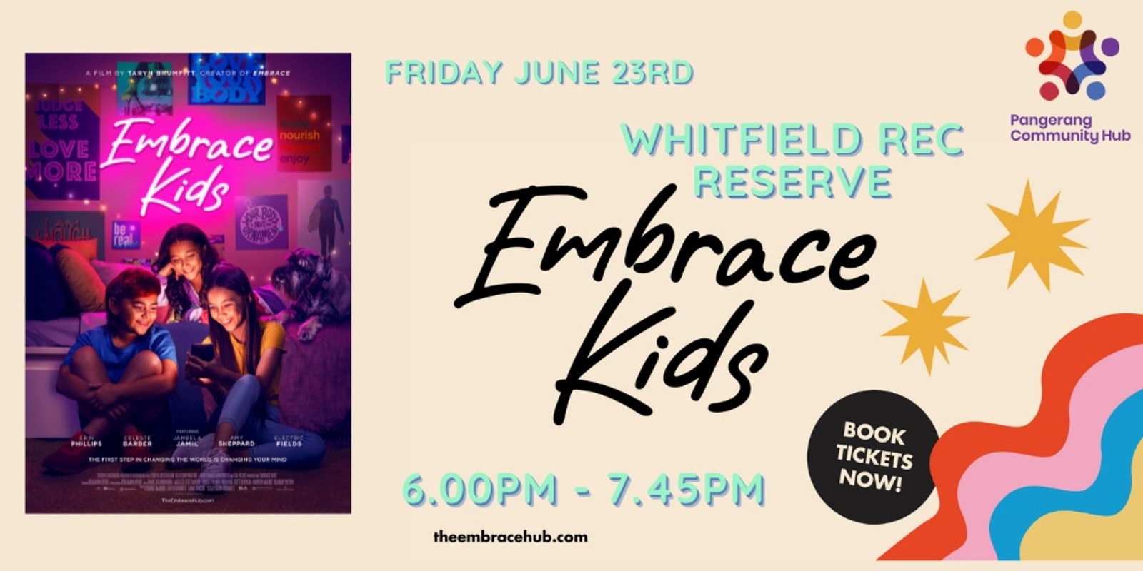 Embrace Kids Movie Whitfield Rec Reserve Humanitix