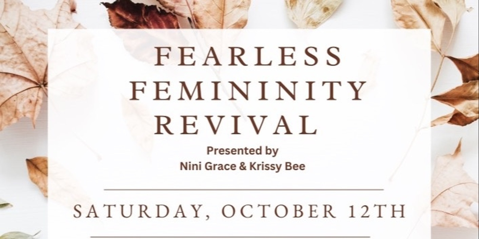 Banner image for Fearless Femininity Revival