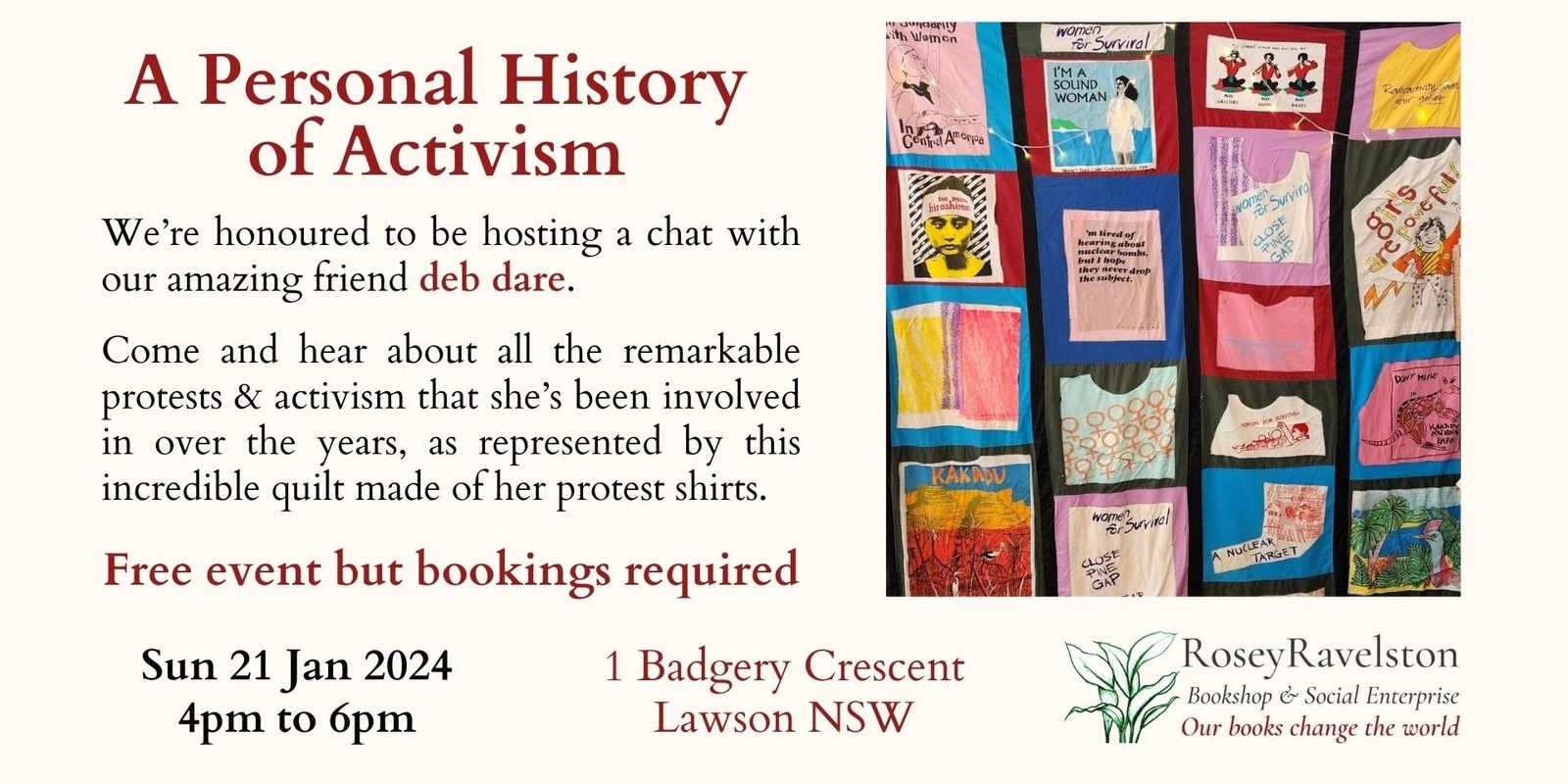 Banner image for A Personal History of Activism