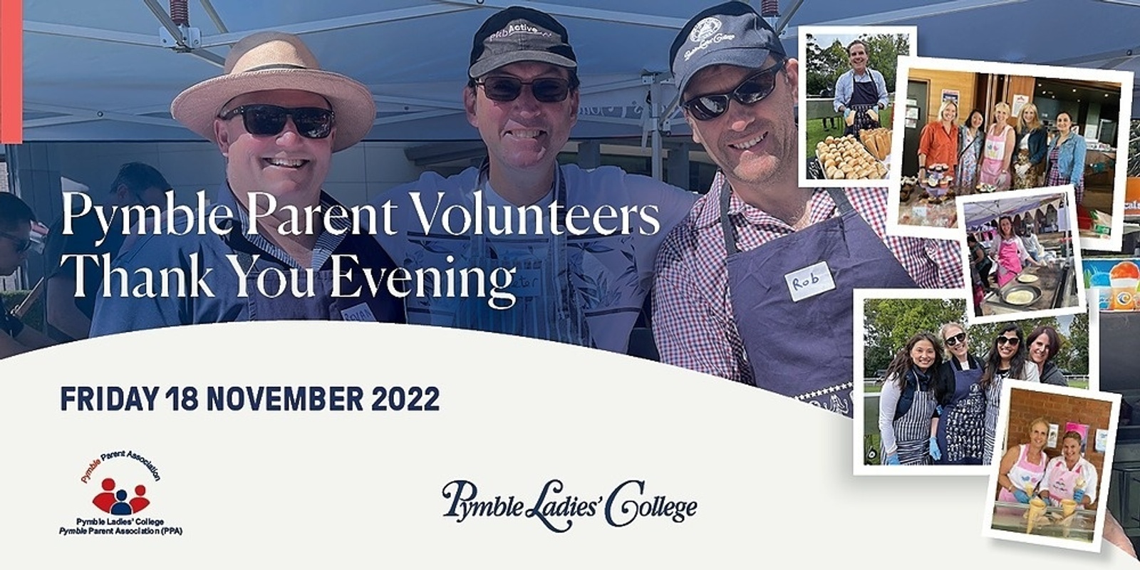 Banner image for Pymble Parent Volunteers Thank You Evening 2022