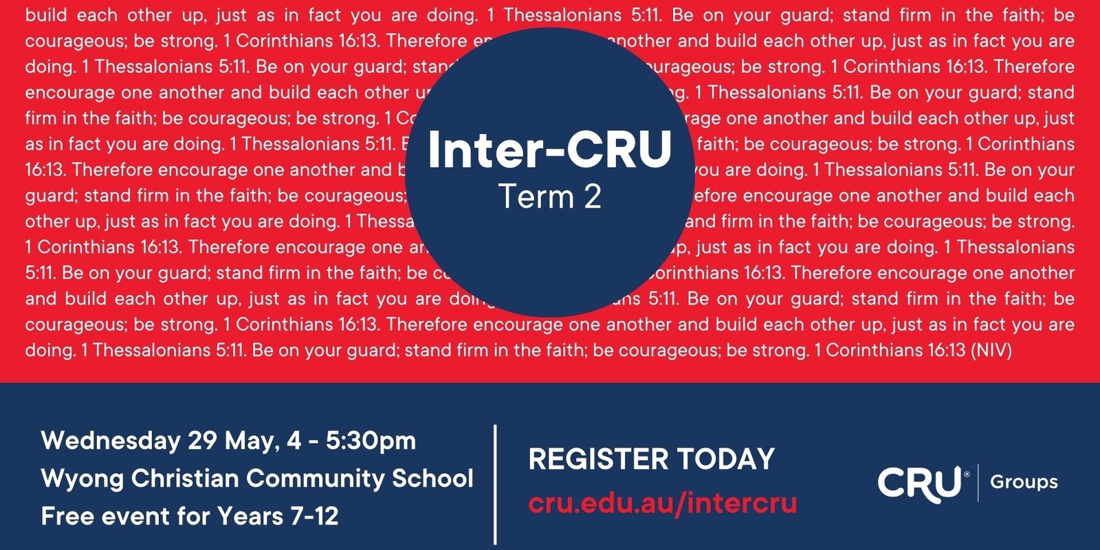 Banner image for Inter-CRU Central Coast: Wyong