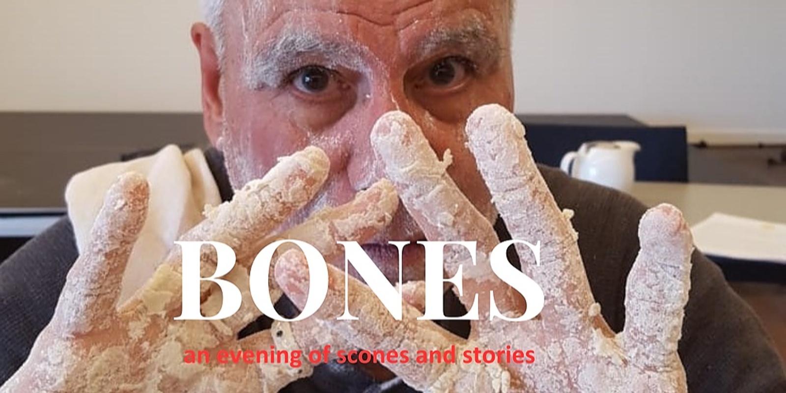 Banner image for BONES, an evening of scones and stories.