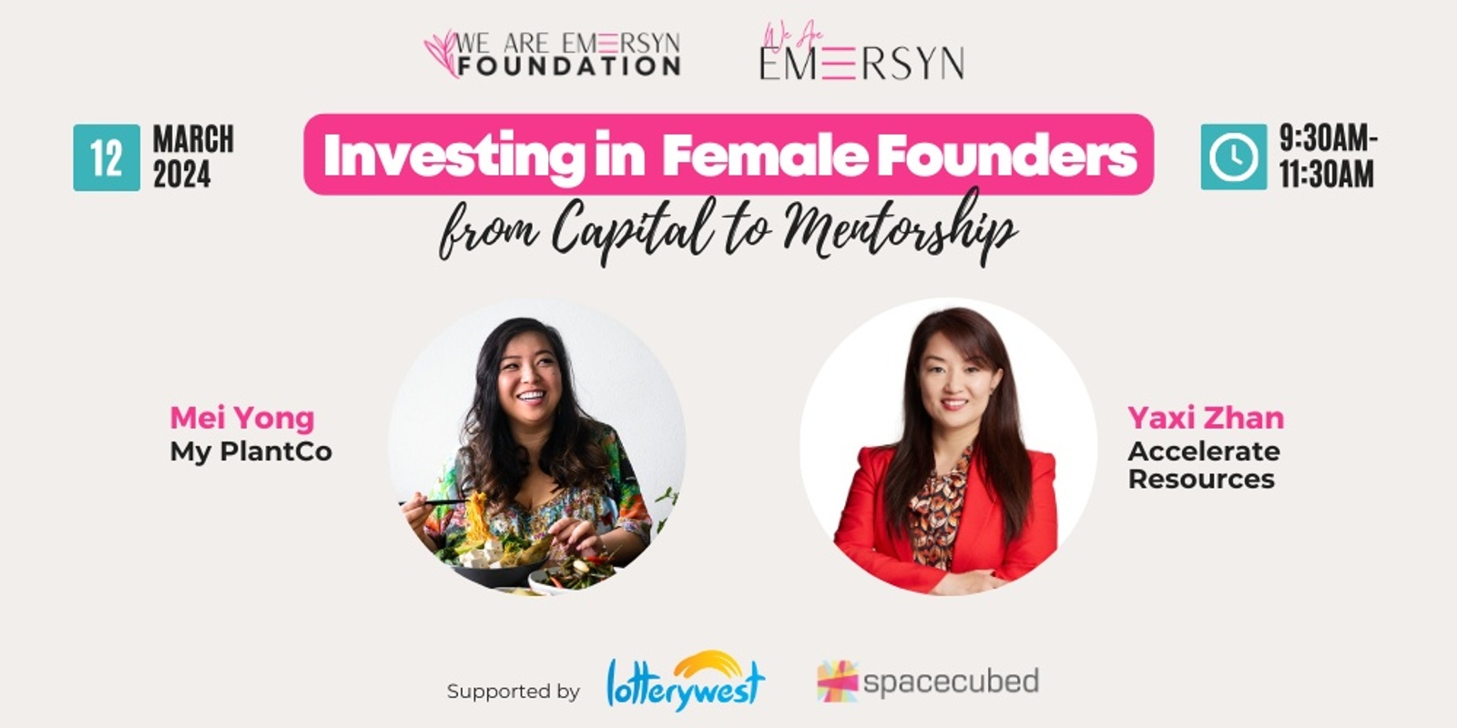 Banner image for Investing in Female Founders: From Capital to Mentorship