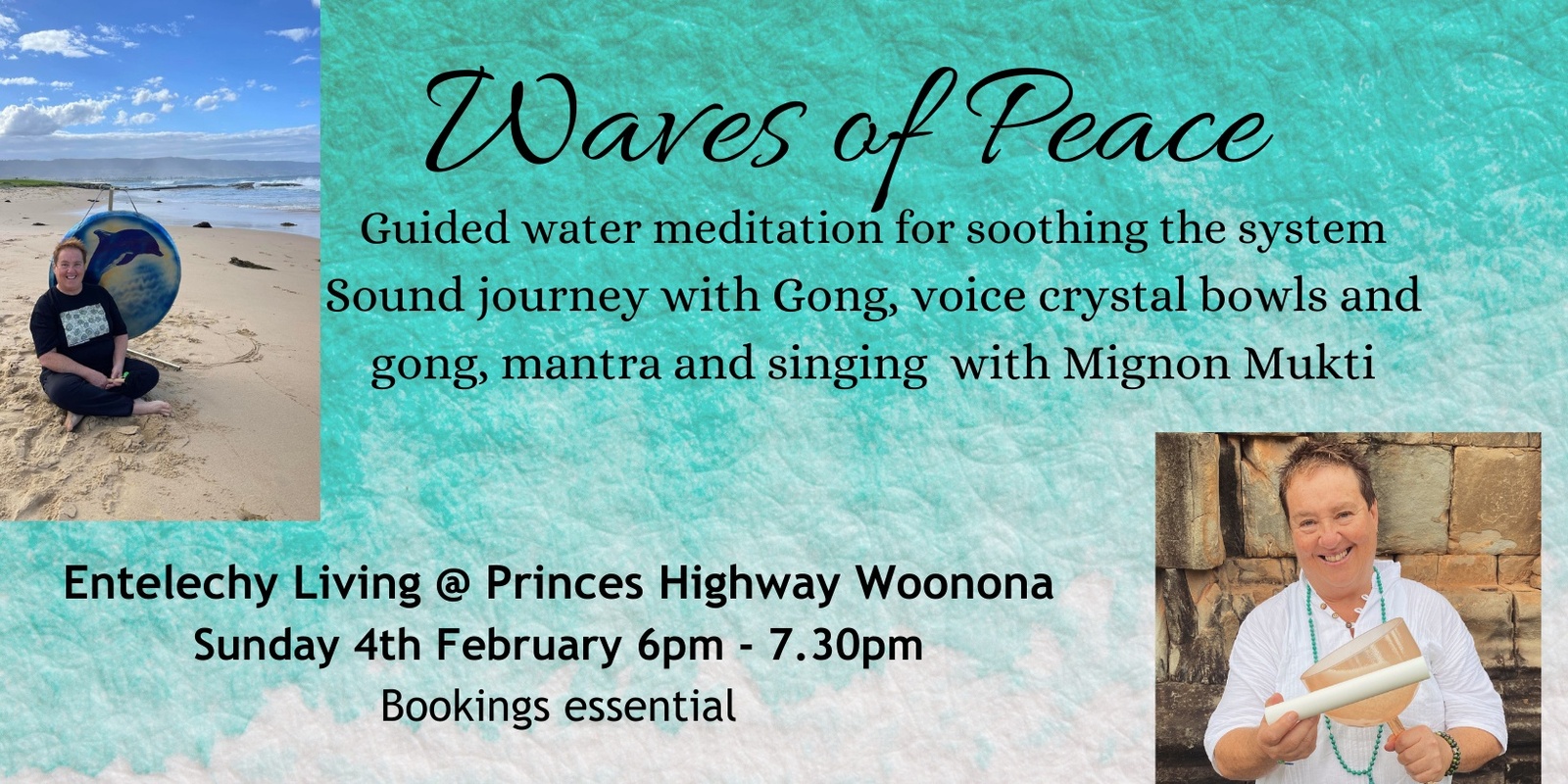 Banner image for Waves of peace sound journey meditation 