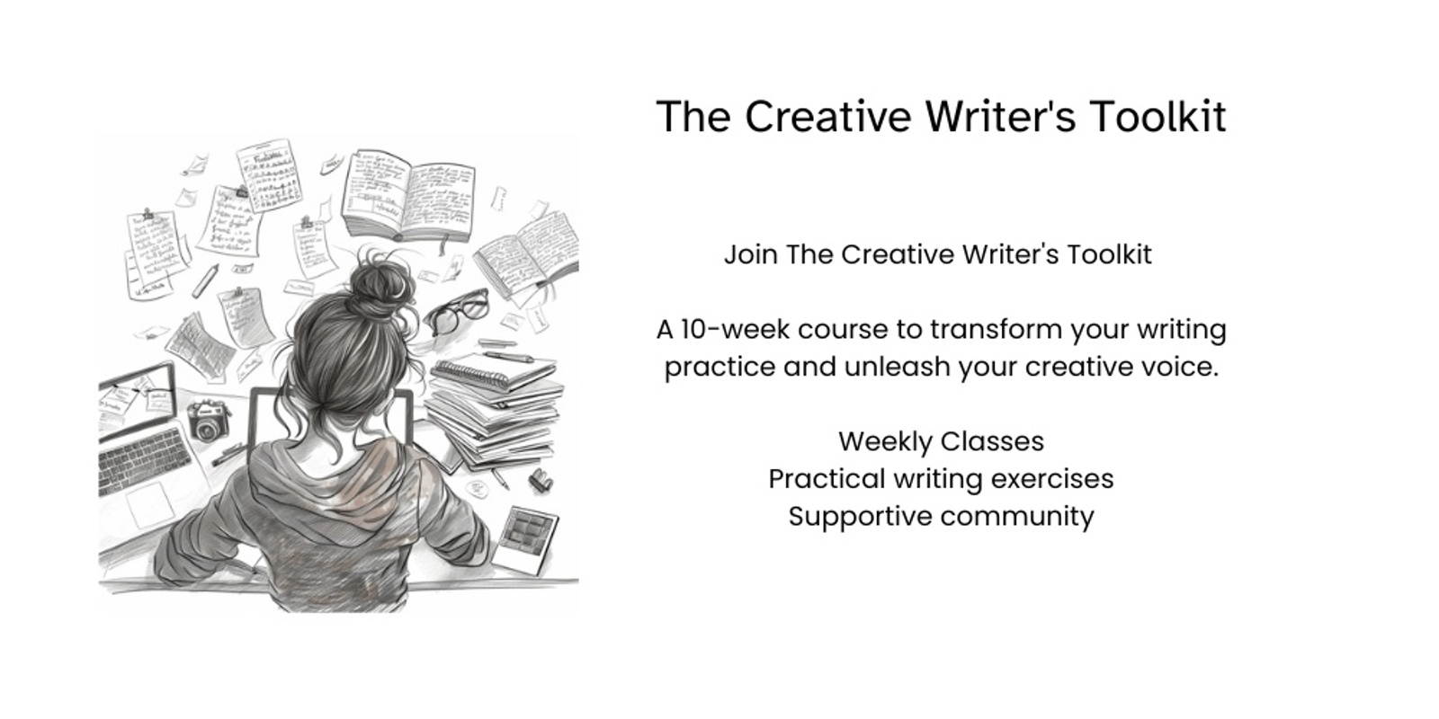 Banner image for The Creative Writer's Toolkit - 10 Week Workshop