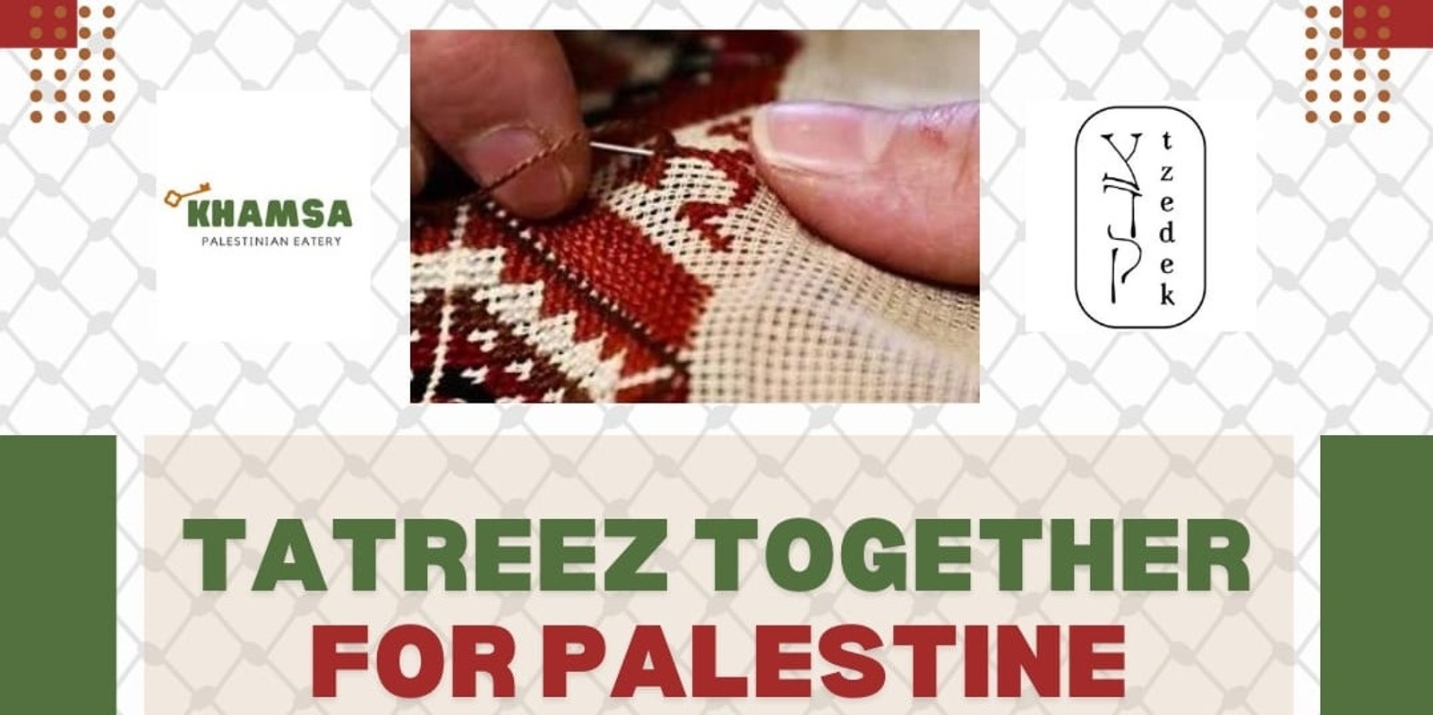 Banner image for Tatreez Together for Palestine