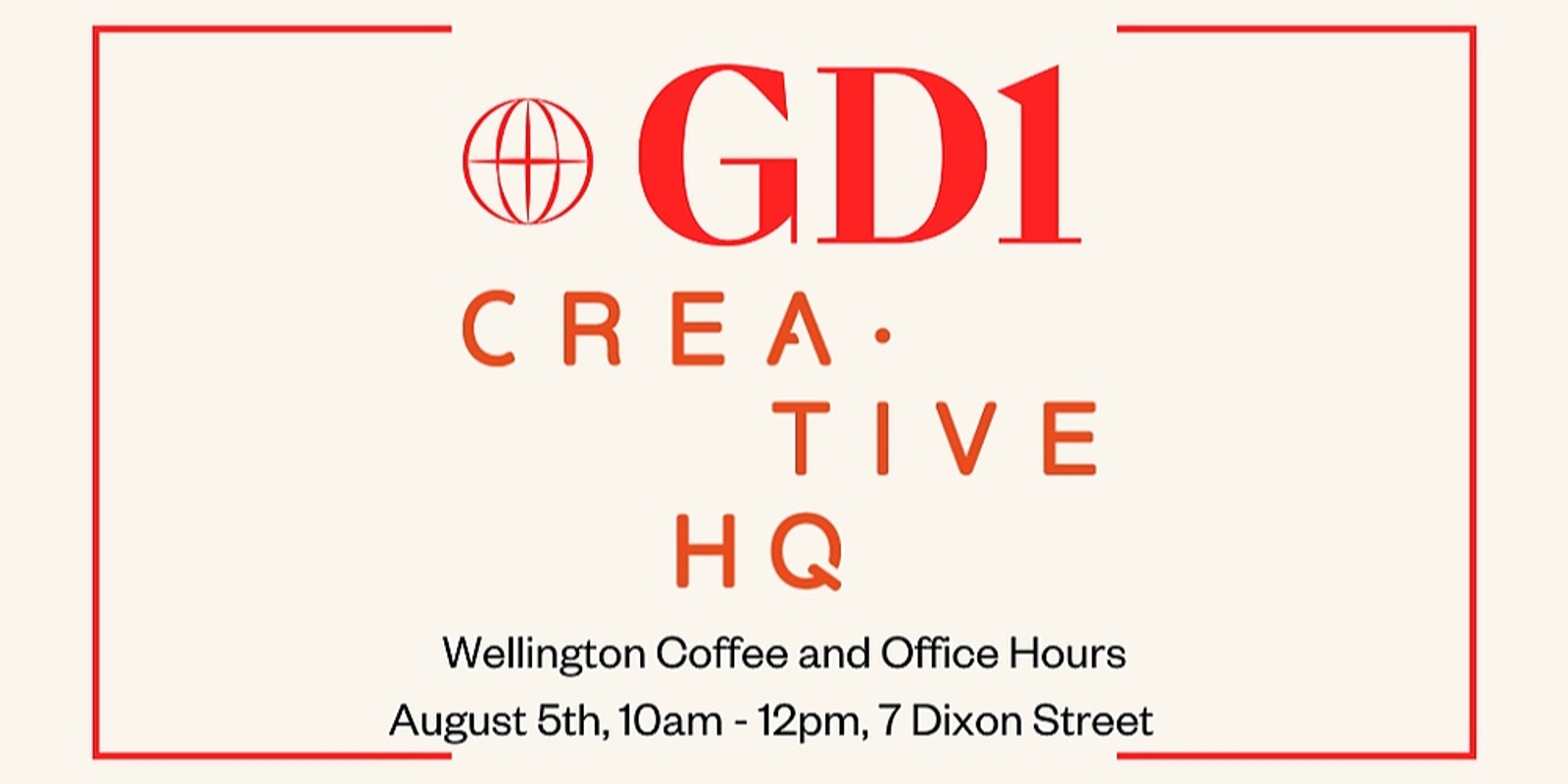 Banner image for GD1 coffee and office hours - Creative HQ