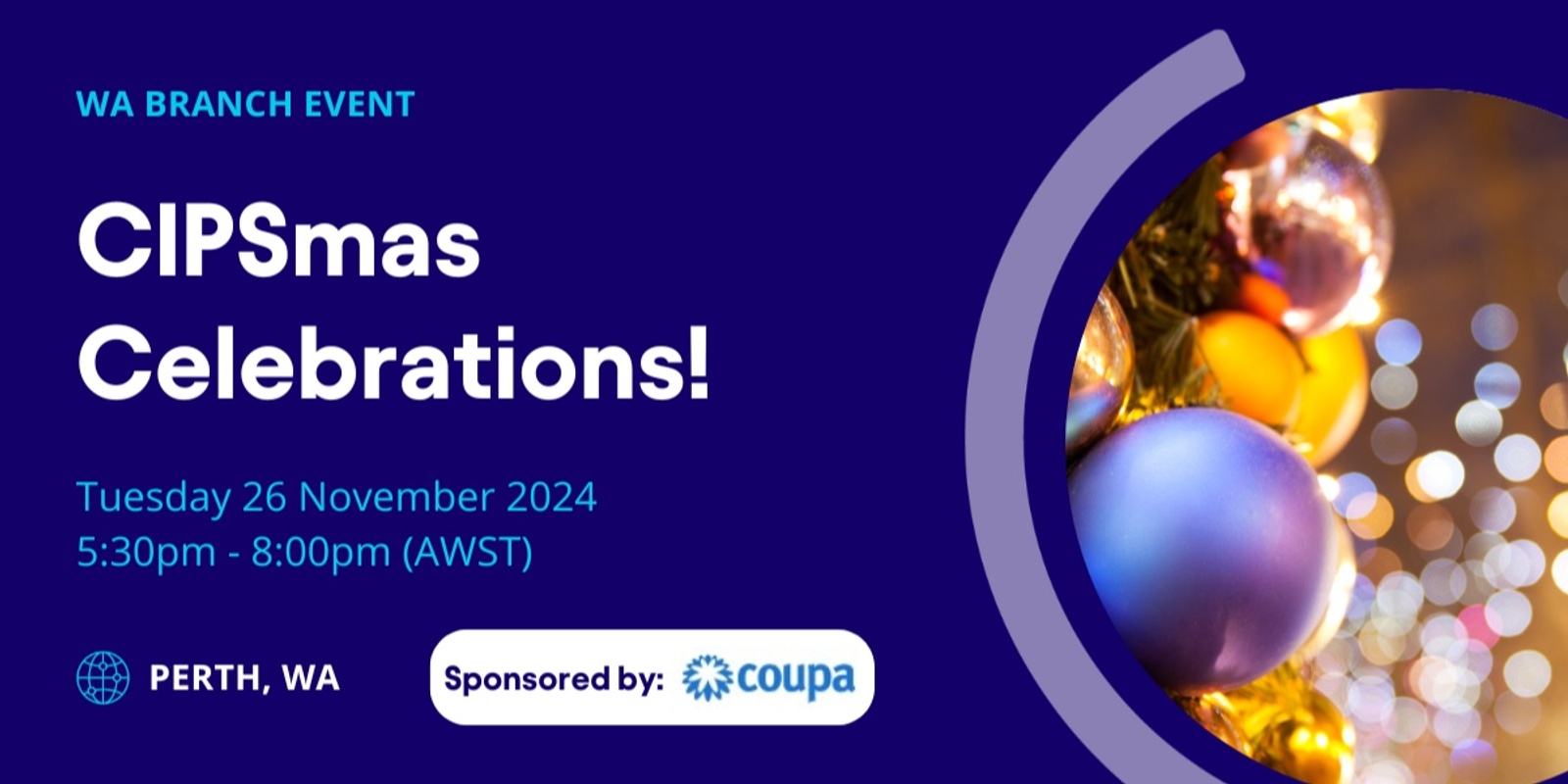 Banner image for WA Branch - CIPSmas Celebrations!