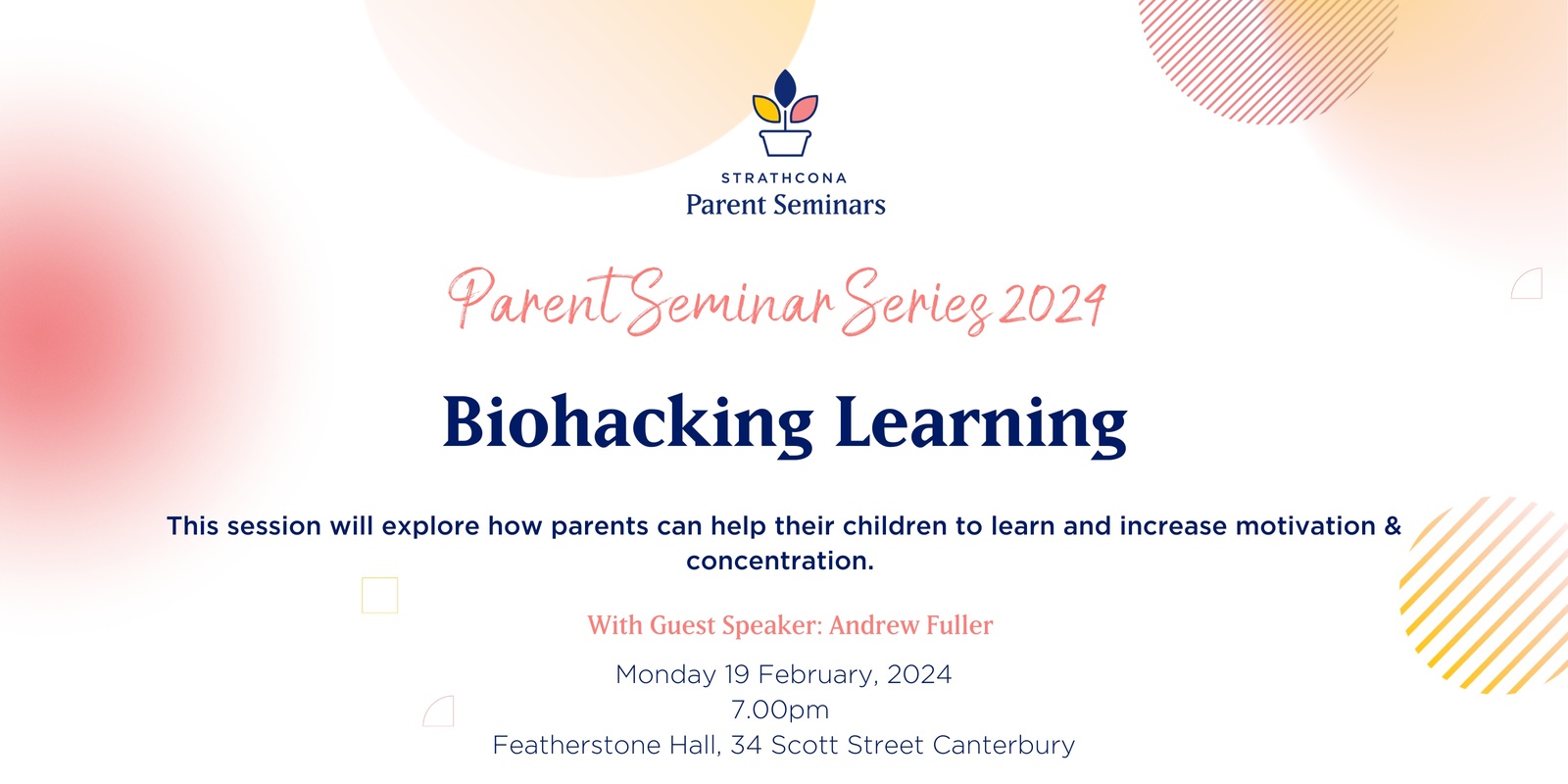 Banner image for Parent Seminar Series 2024: Biohacking Learning